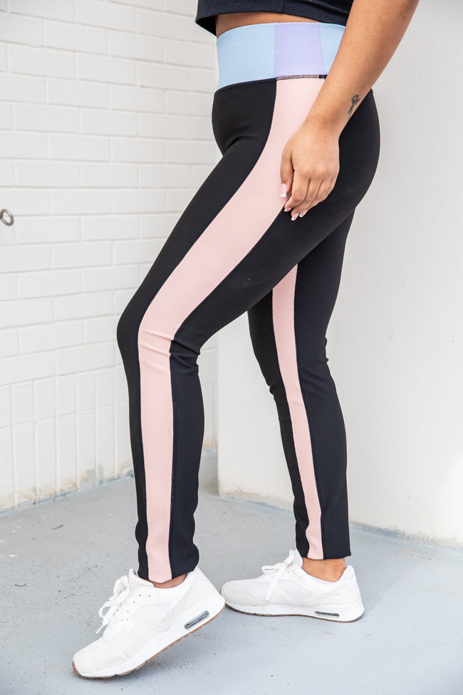 One Of A Kind Black Colorblock Leggings FINAL SALE Outlet Footlocker Finishline