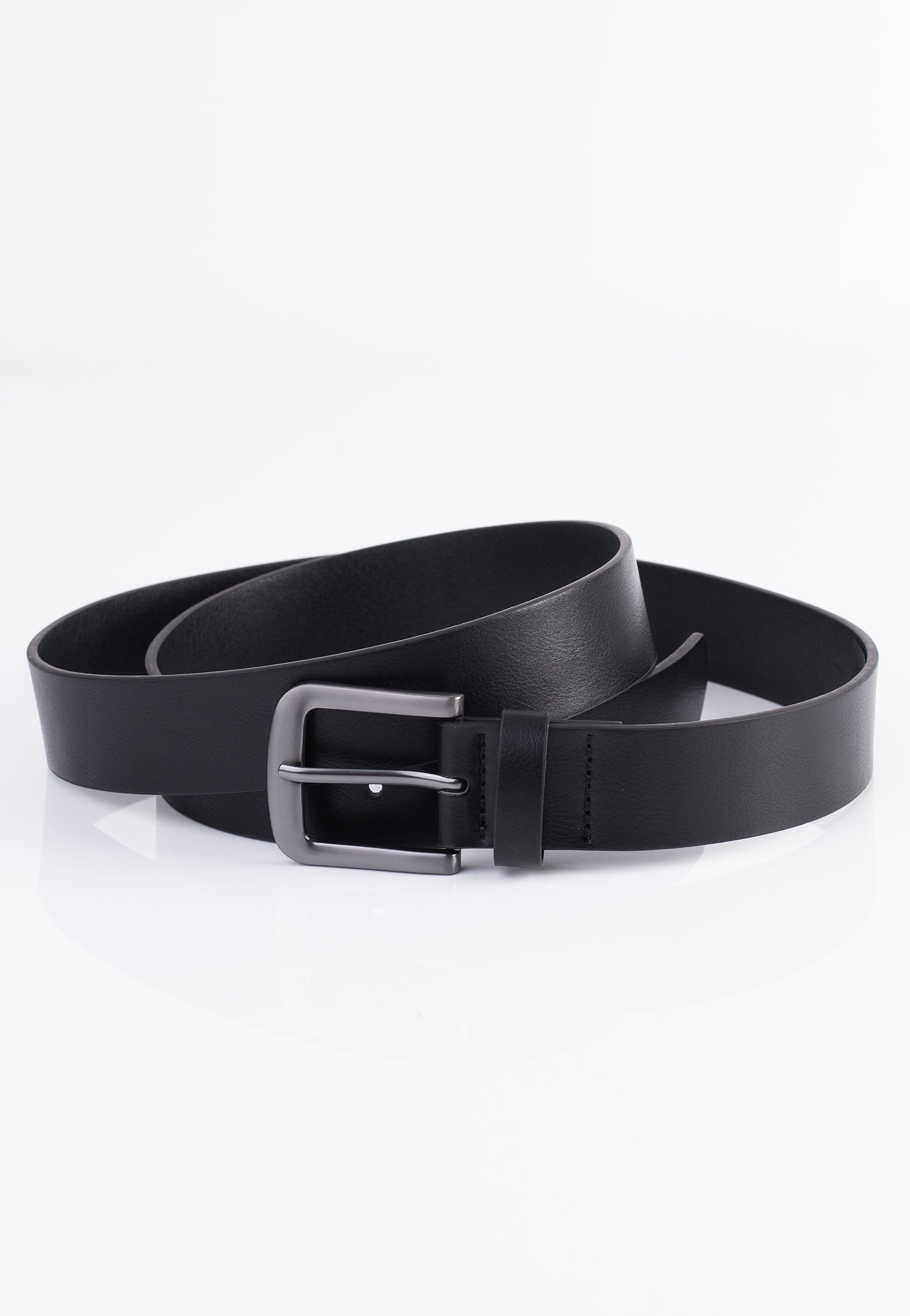 Urban Classics - Easy Synthetic Leather Black/Silver - Belt Outlet Locations