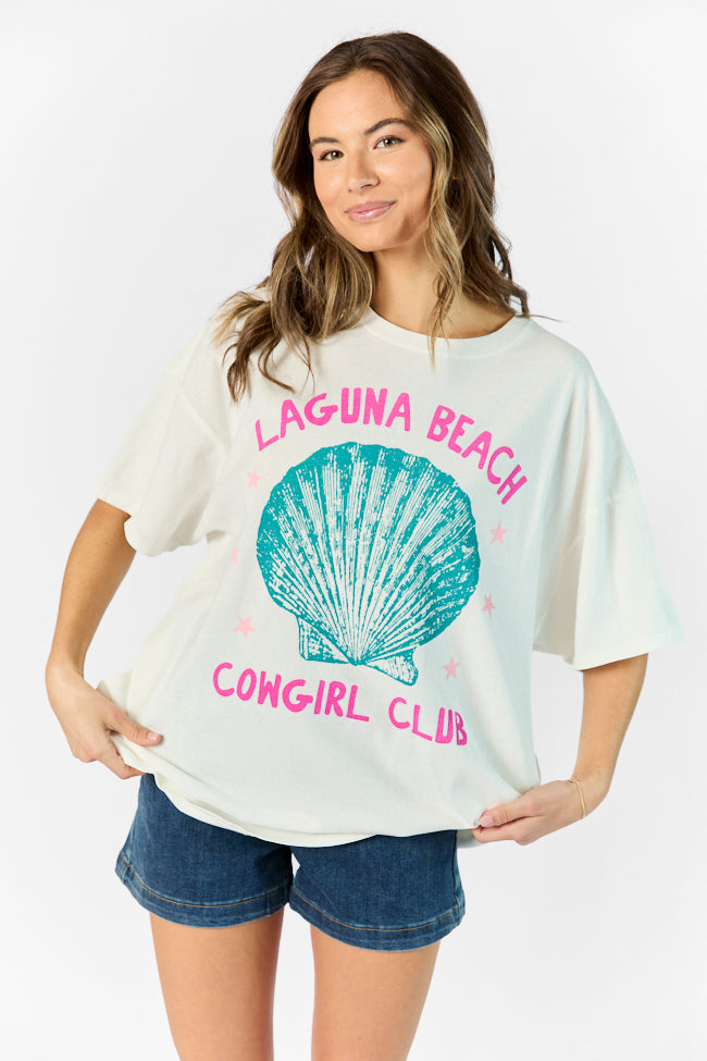 Laguna Beach Off White Hyfve Oversized Graphic Tee Deals Cheap Online