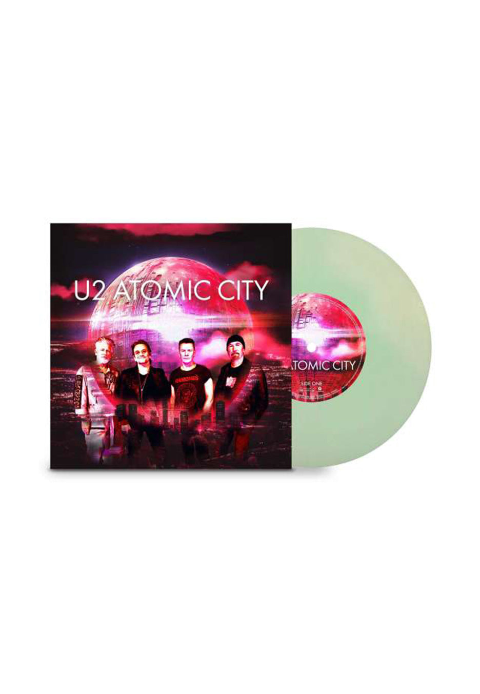 U2 - Atomic City Ltd. Photoluminescent Transparent - Colored 7 Inch Outlet Popular