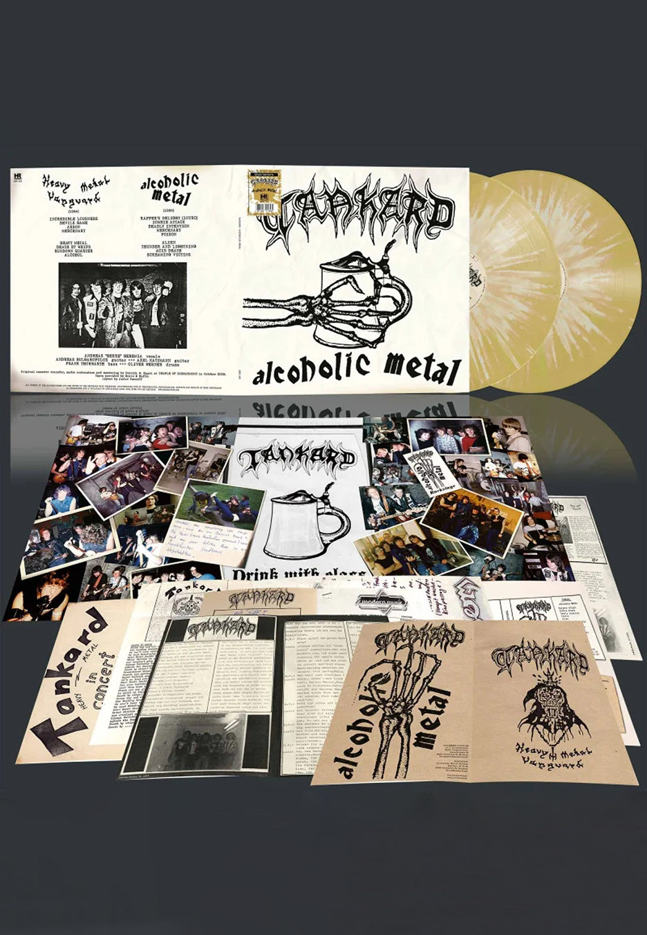 Tankard - Alcoholic Metal Ltd. Gold/White - Splatter 2 Vinyl Cheap Sale New Arrival