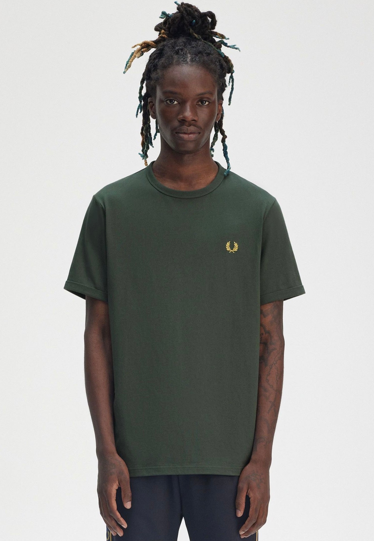 Fred Perry - Ringer Court Green - T-Shirt Outlet Cheap Online