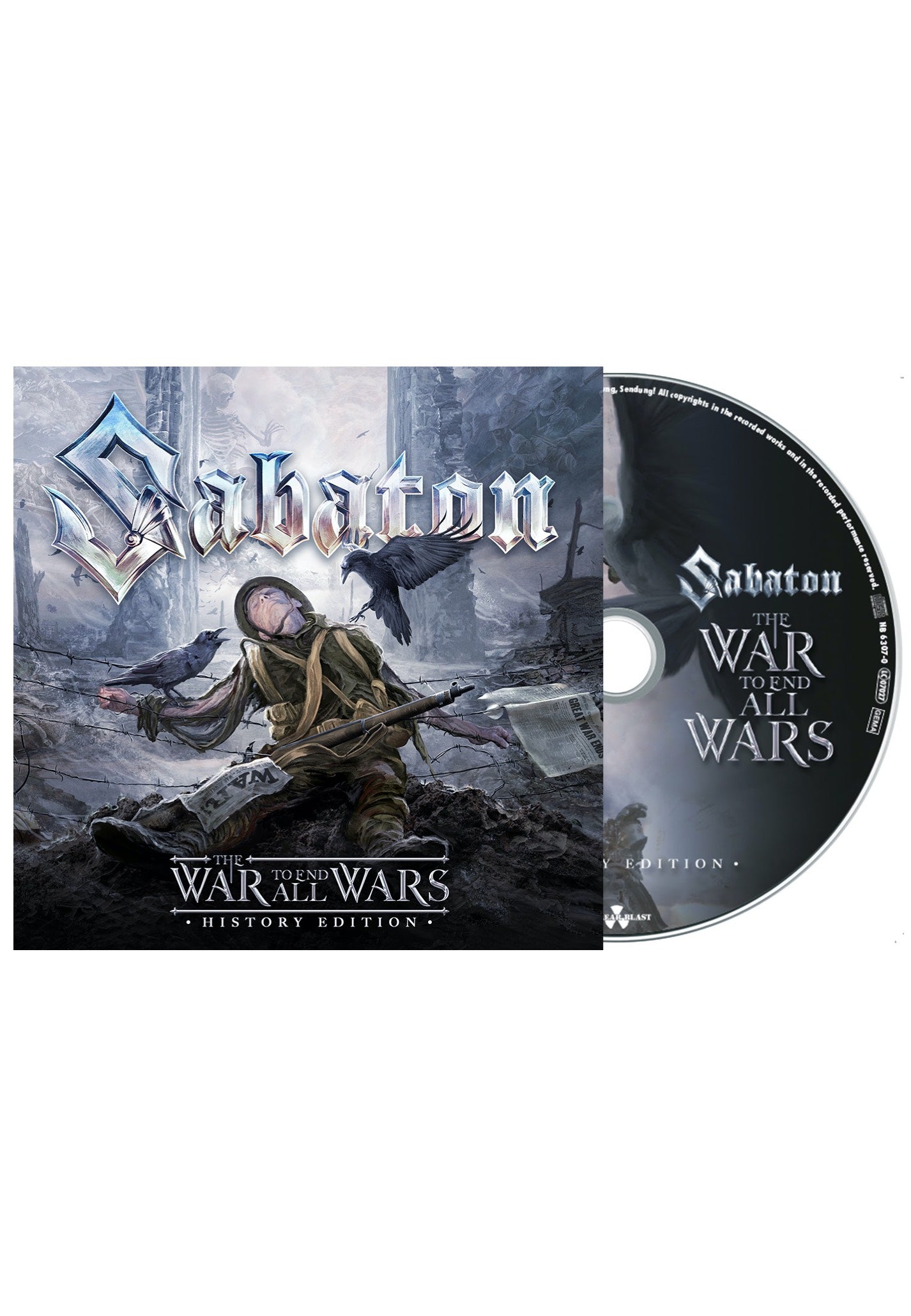 Sabaton - The War To End All Wars Ltd. History Edition - Digibook CD Free Shipping Nicekicks