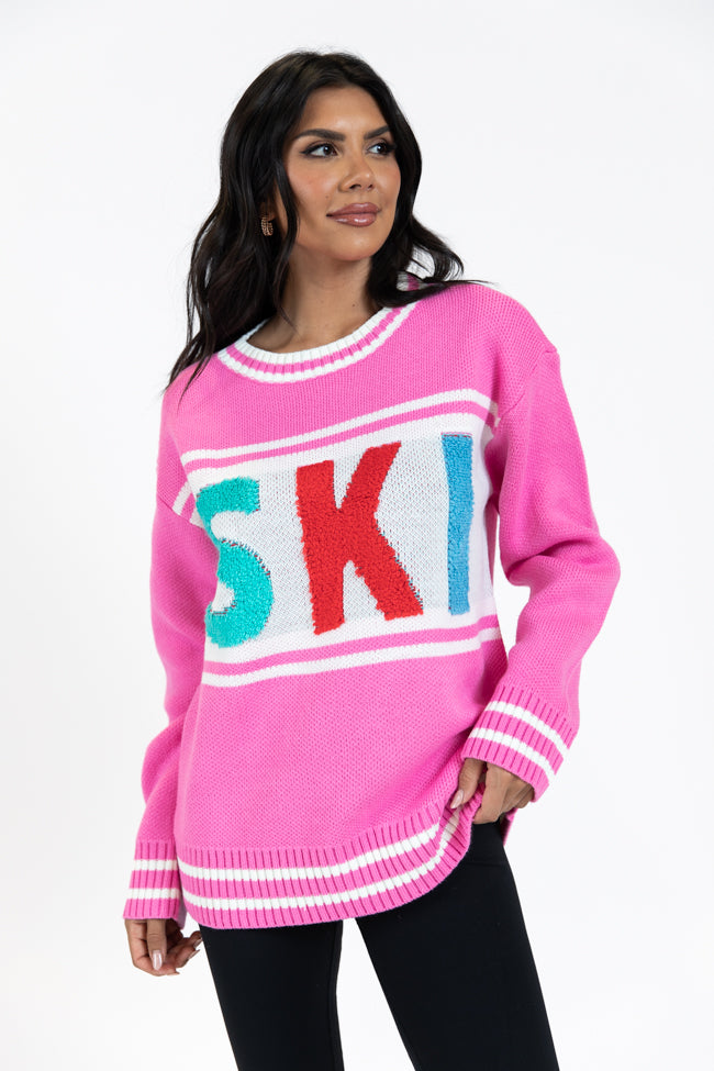 Varsity Ski Pink Sweater SALE Official Online