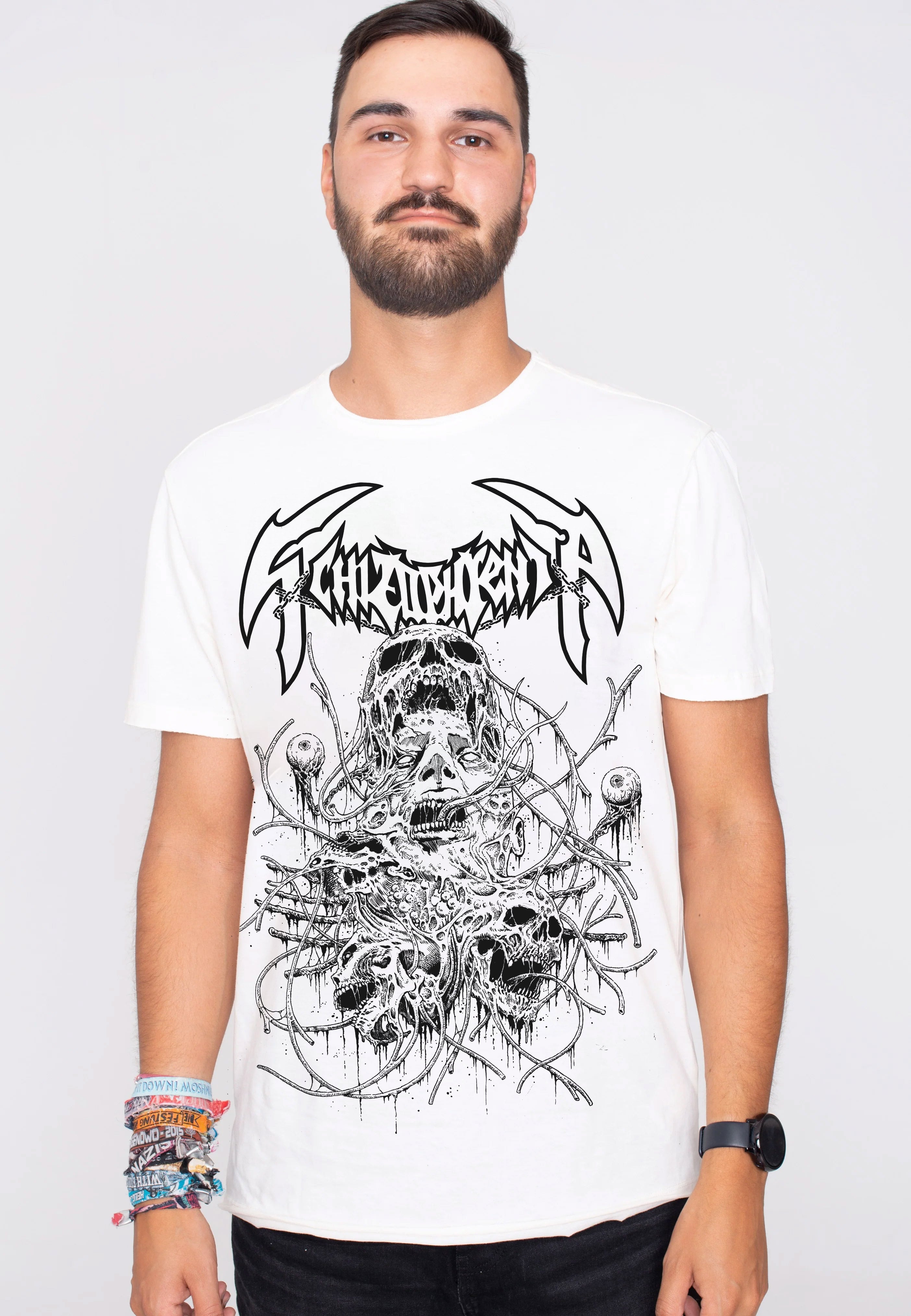 Schizophrenia - Cranial Disintegration White - T-Shirt Cheap Sale Visit New