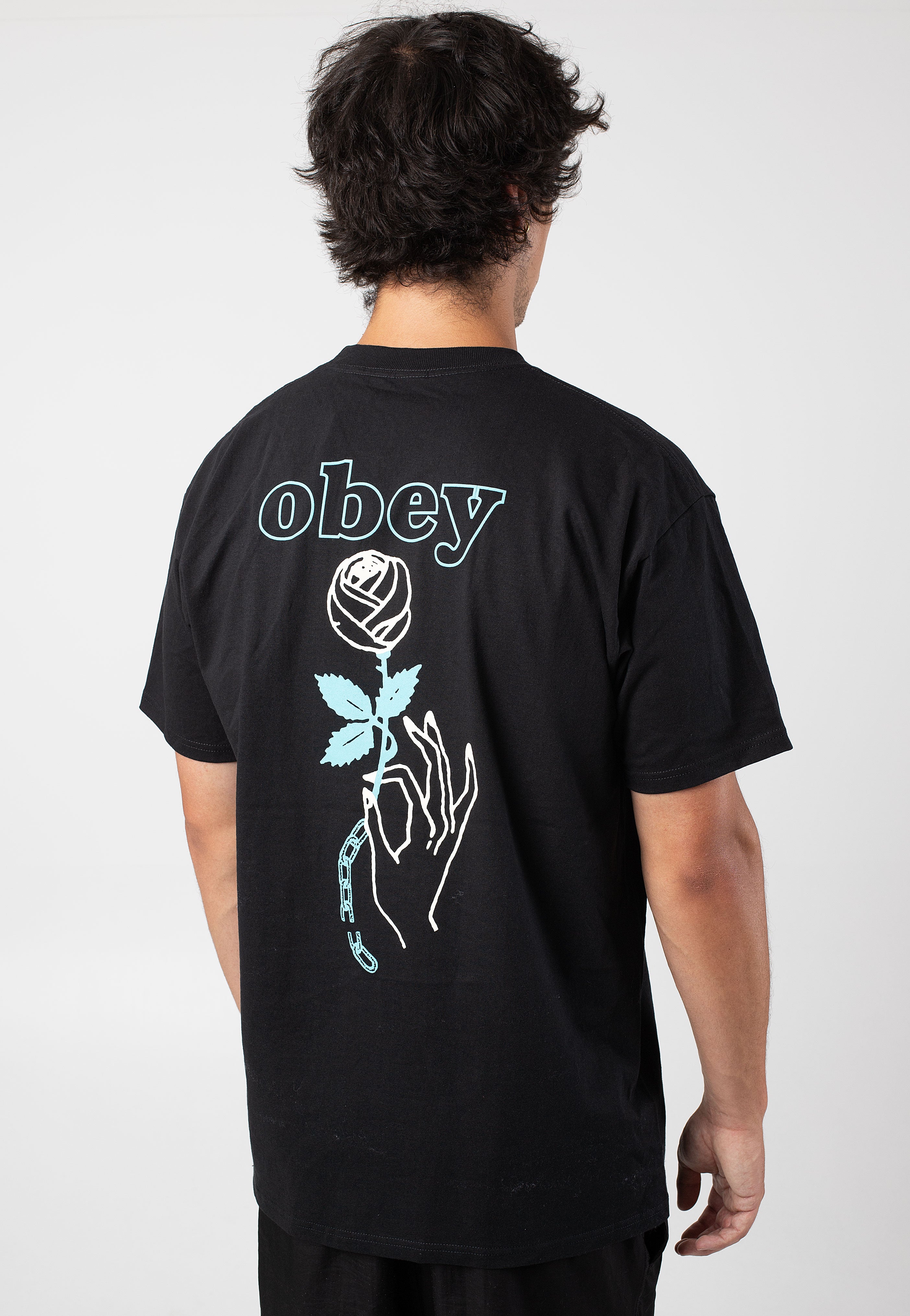 Obey - Spring Forth Black - T-Shirt Discount Latest