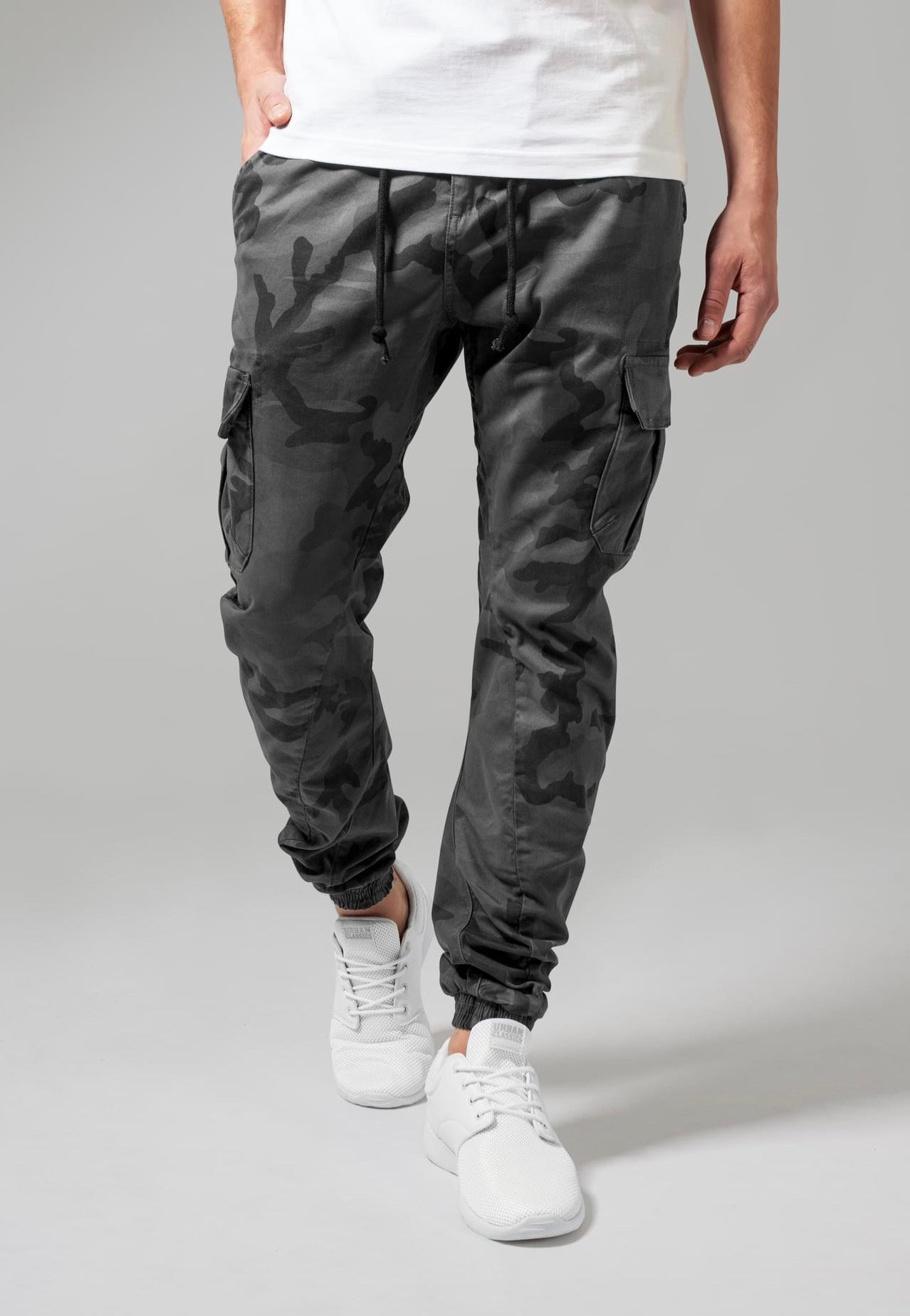 Urban Classics - Camo Cargo Grey Camouflage - Pants Manchester Great Sale Cheap Online