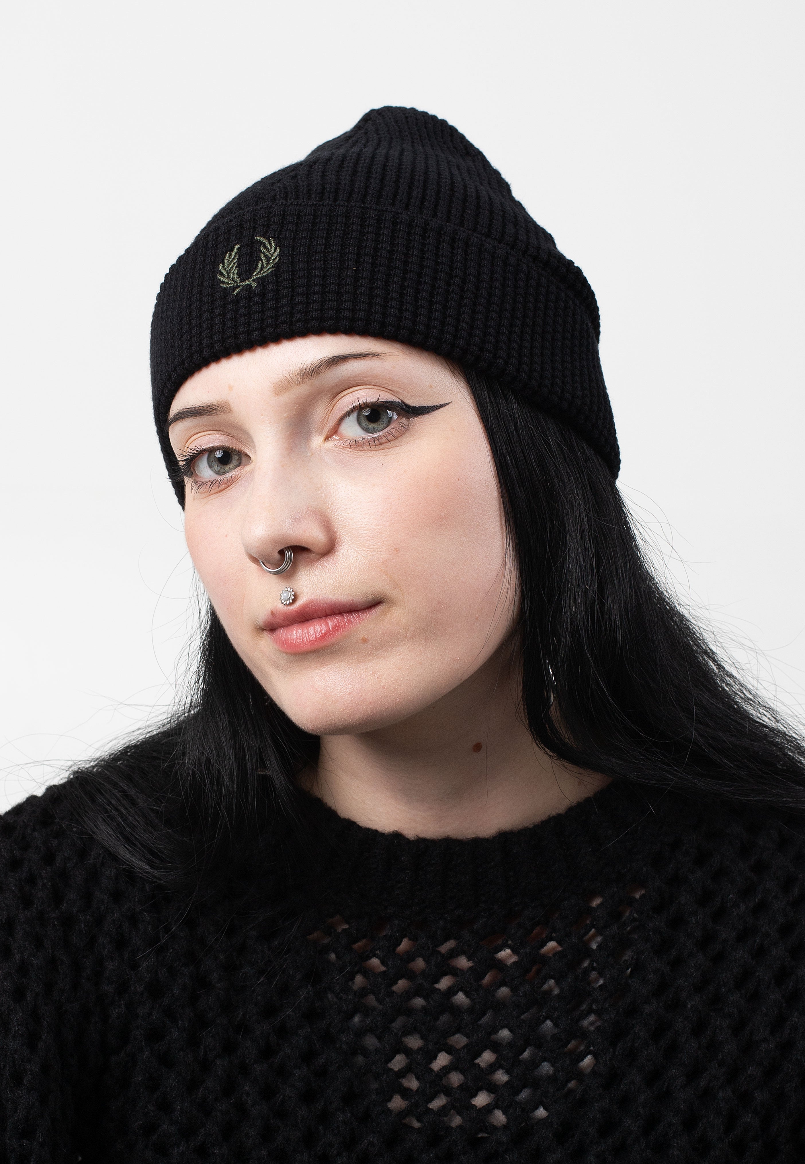 Fred Perry - Waffle Knit Black - Beanie 2025 Cheap Online