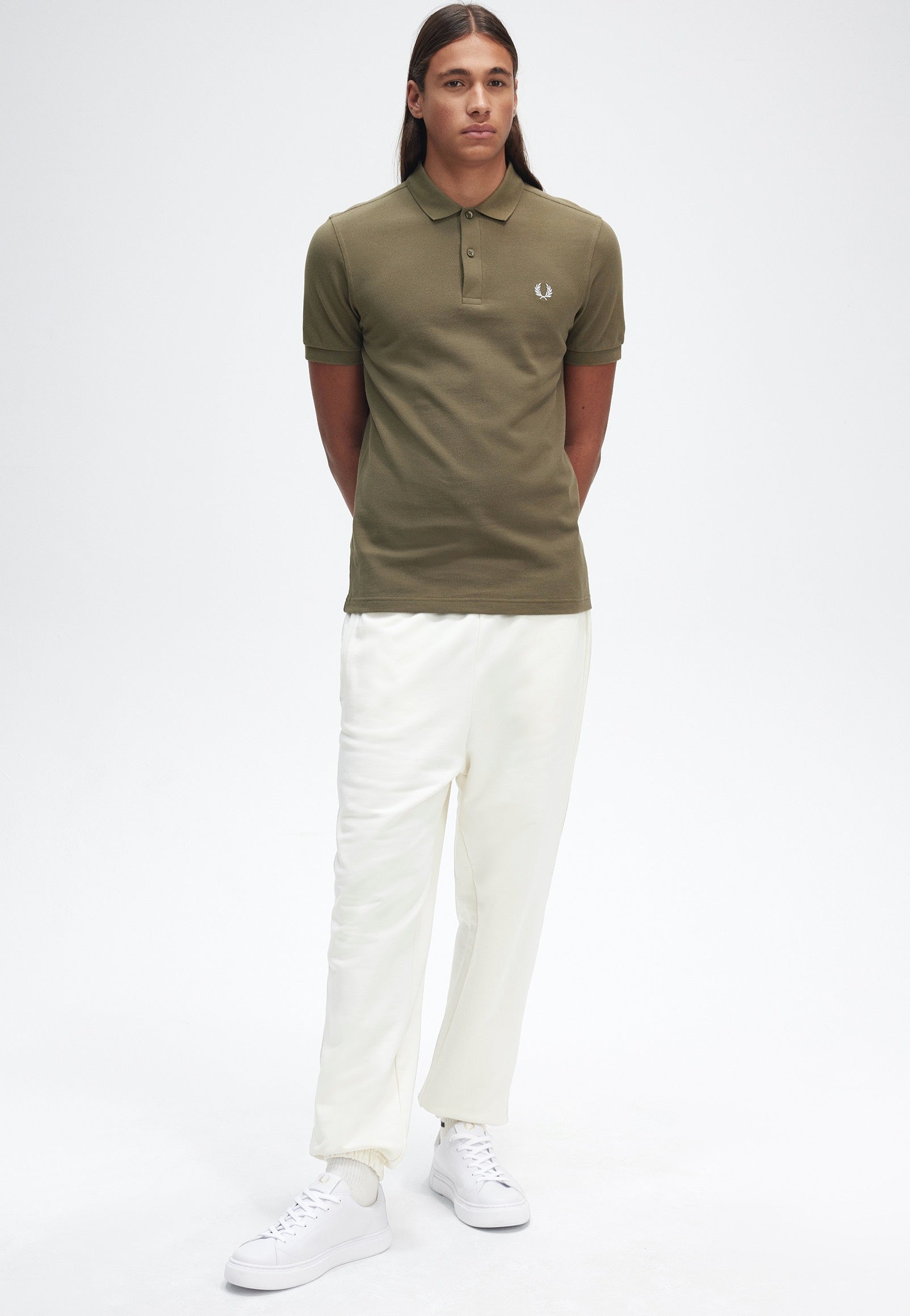 Fred Perry - Plain Uniform Green - Polo Outlet 100% Original