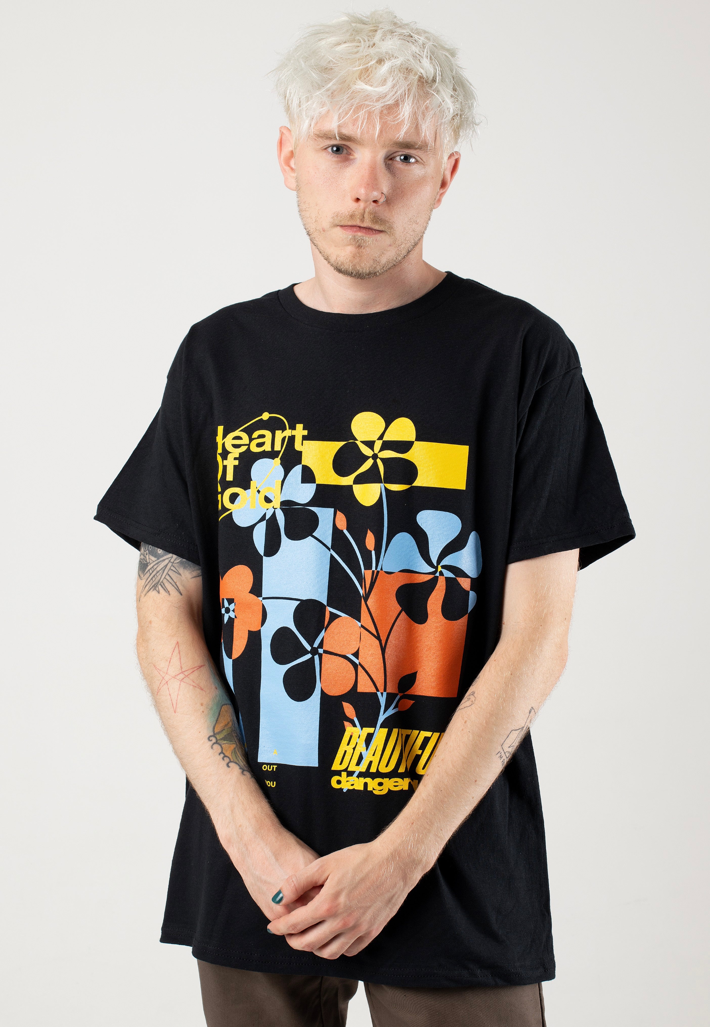 Heart Of Gold - Flowers - T-Shirt Outlet Great Deals