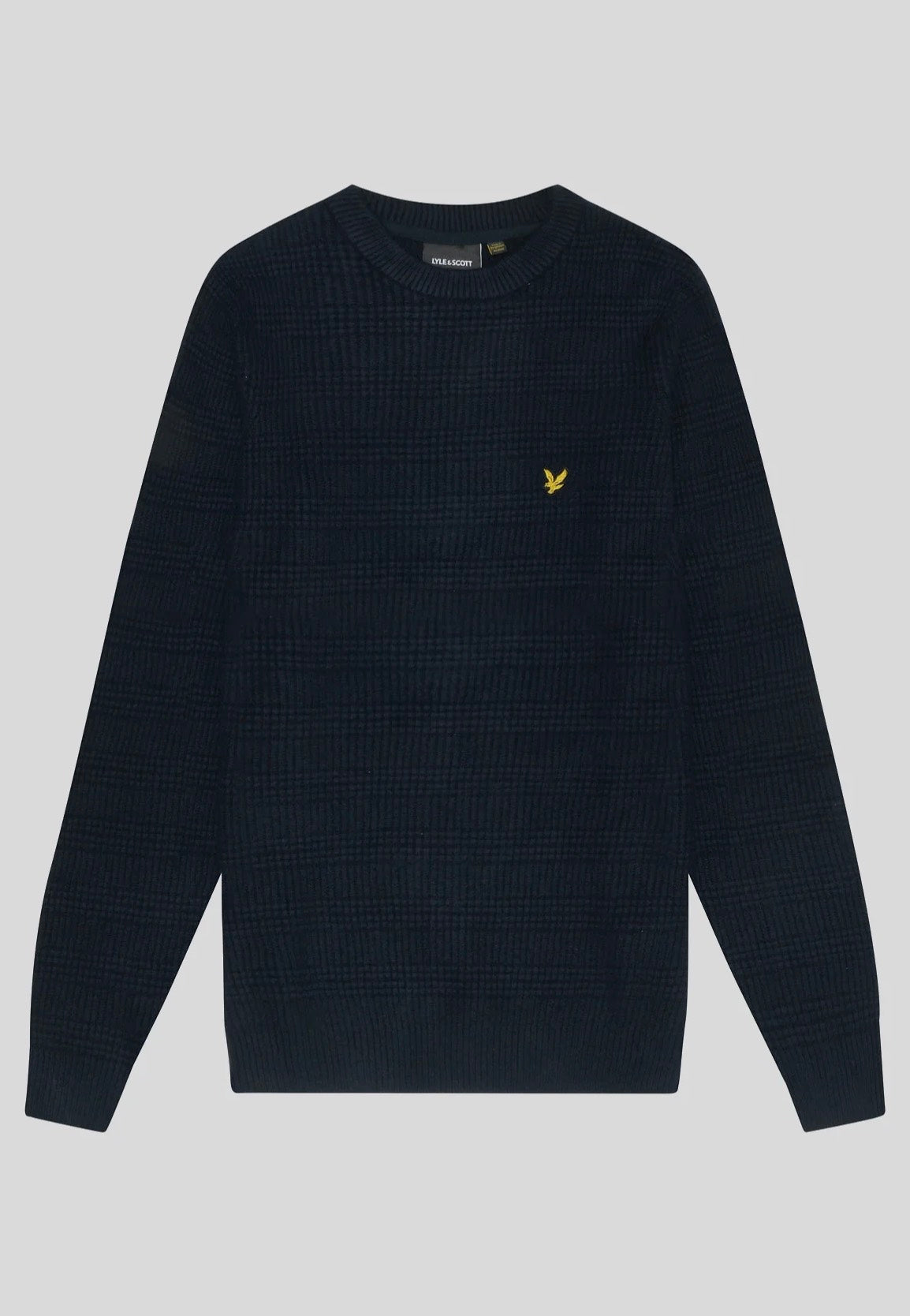 Lyle & Scott - Waffle Knit Dark Navy - Pullover 2025 New For Sale