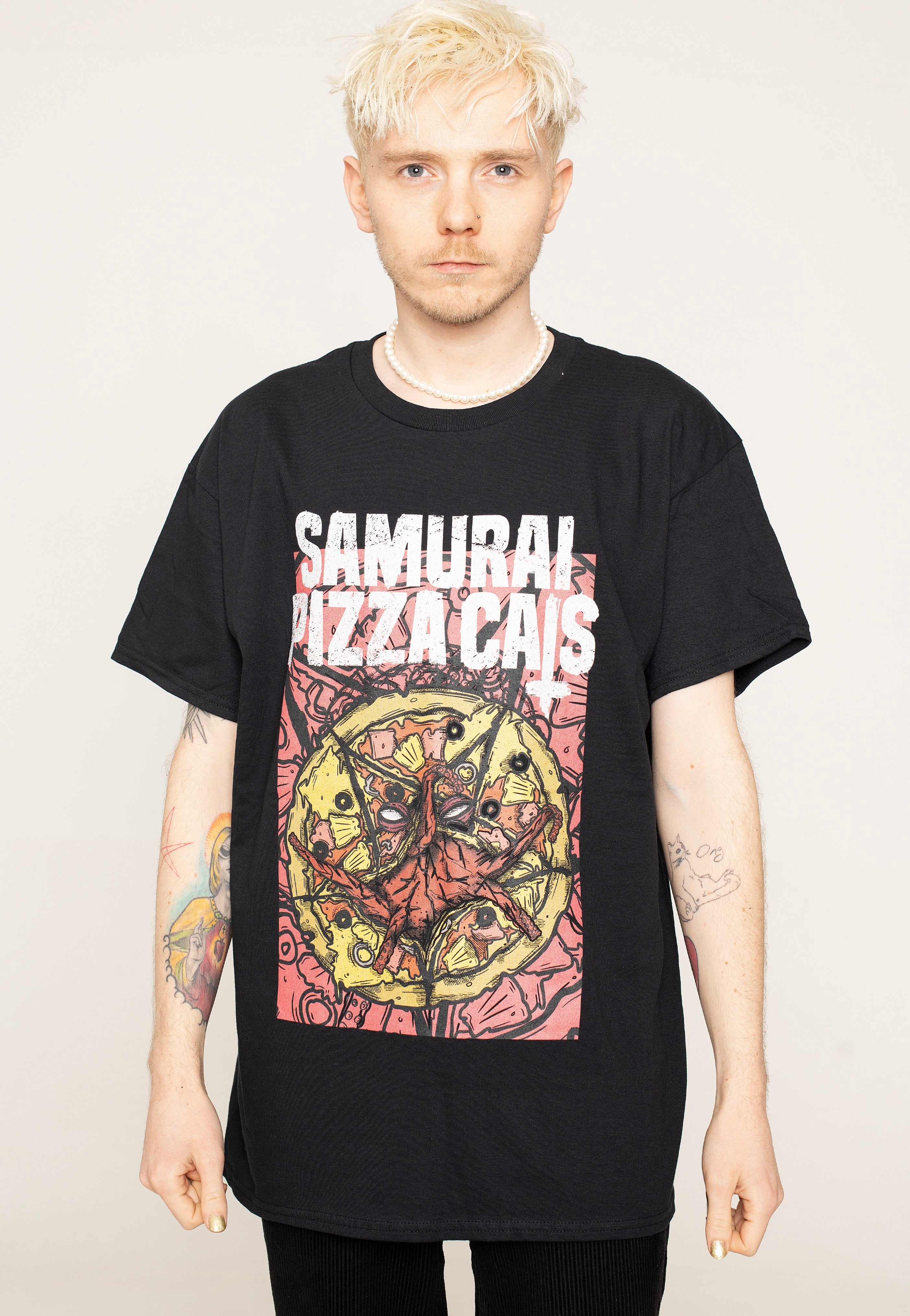 Samurai Pizza Cats - Demon Pizza - T-Shirt Pices Online