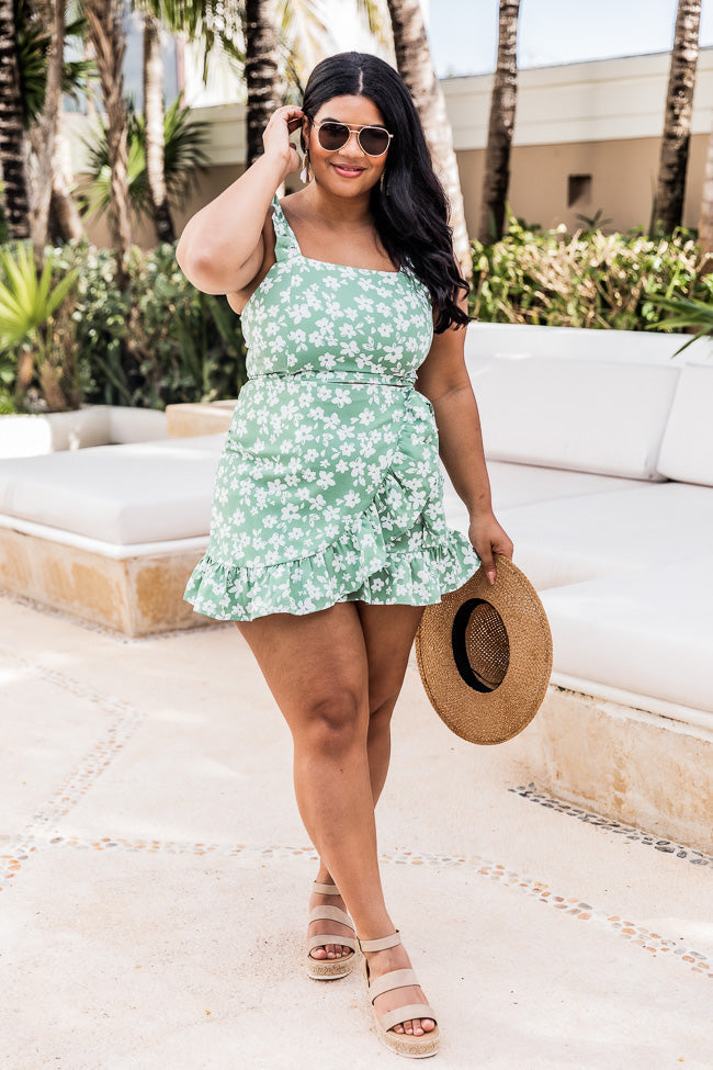 Meant To Be Two Piece Green Floral Set FINAL SALE Buy Cheap Choice