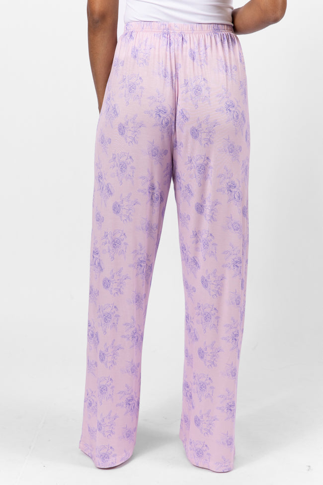 Sweet Dreams In Purple Floral Fantasy Pajama Pants FINAL SALE Cheap Sale Comfortable