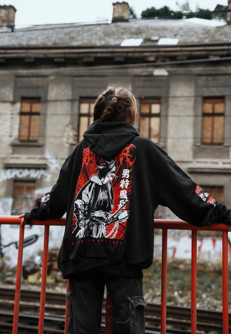 Stay Cold Apparel - Samurai Demon Oversized - Hoodie Geniue Stockist Cheap Online