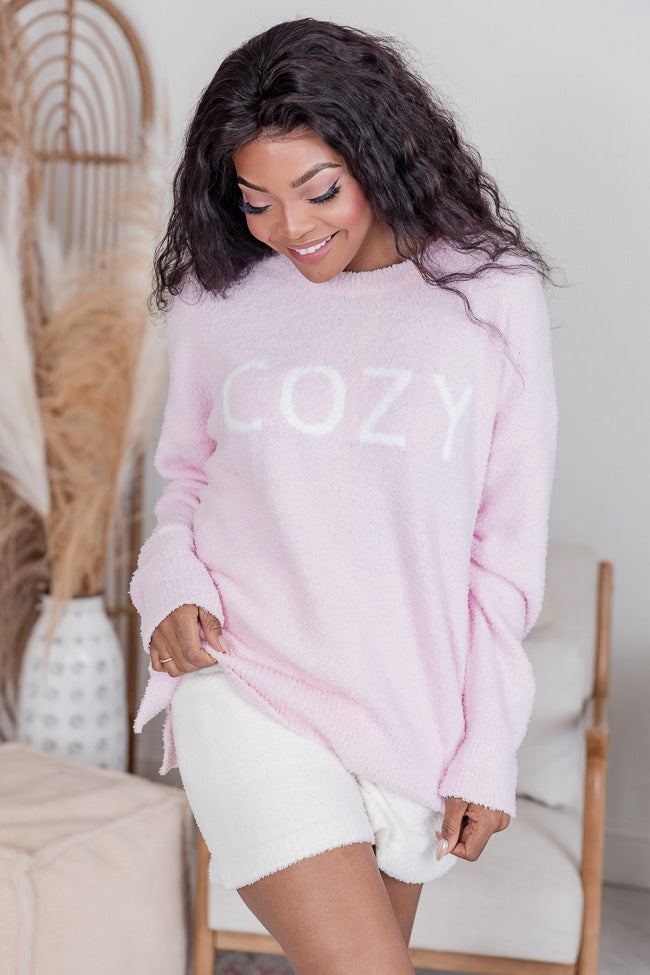 Incredibly Cozy Pink Fuzzy Sweater FINAL SALE Clearance Manchester