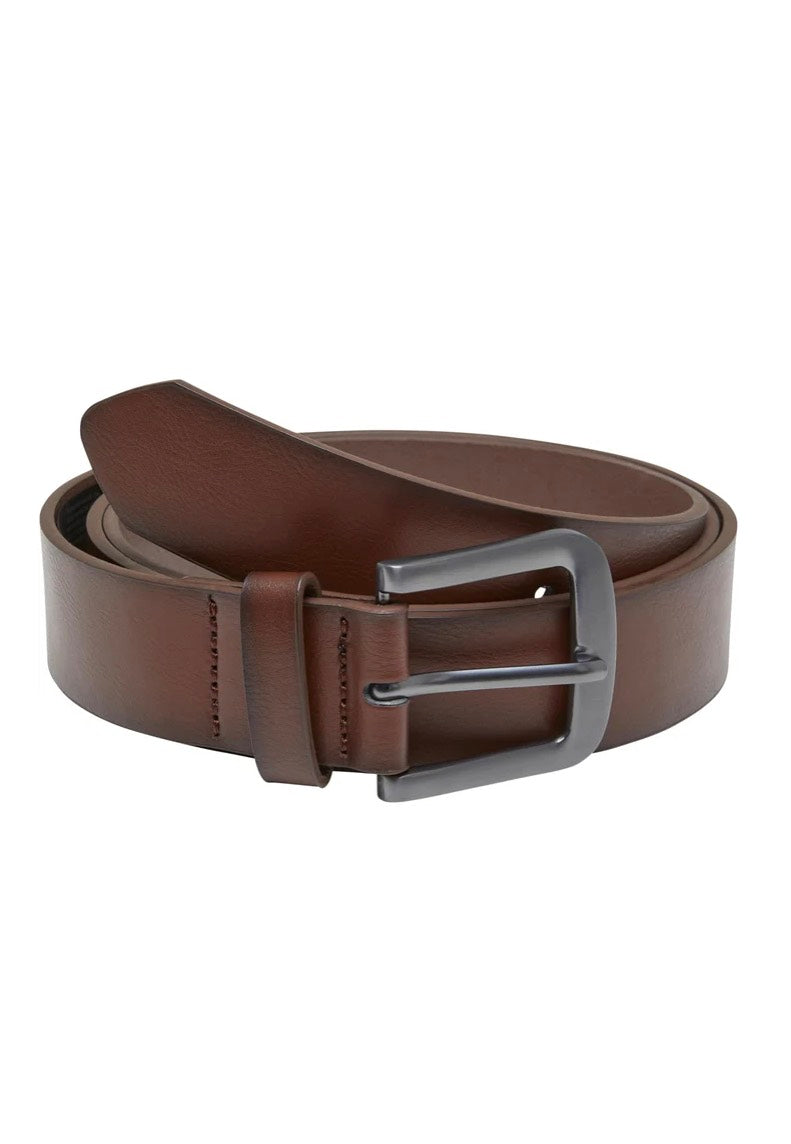 Urban Classics - Easy Synthetic Leather Brown/Silver - Belt 2025 New Cheap Pice