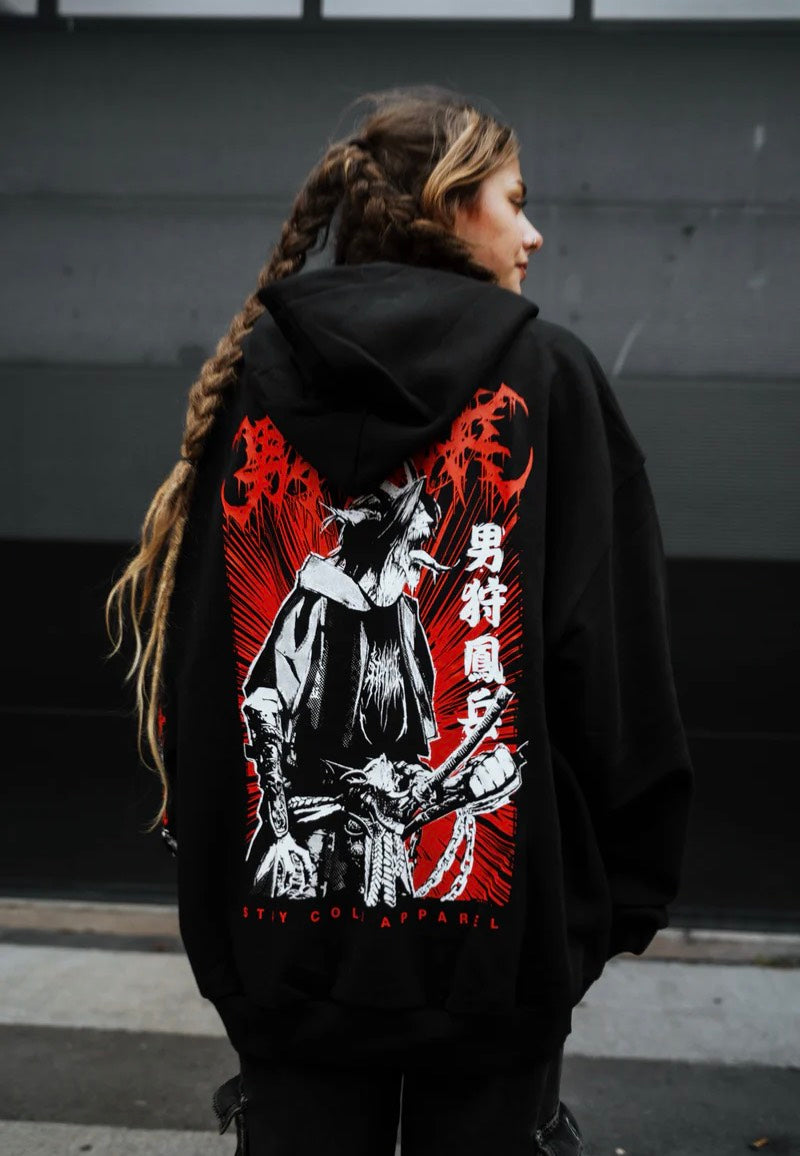 Stay Cold Apparel - Samurai Demon Oversized - Hoodie Geniue Stockist Cheap Online