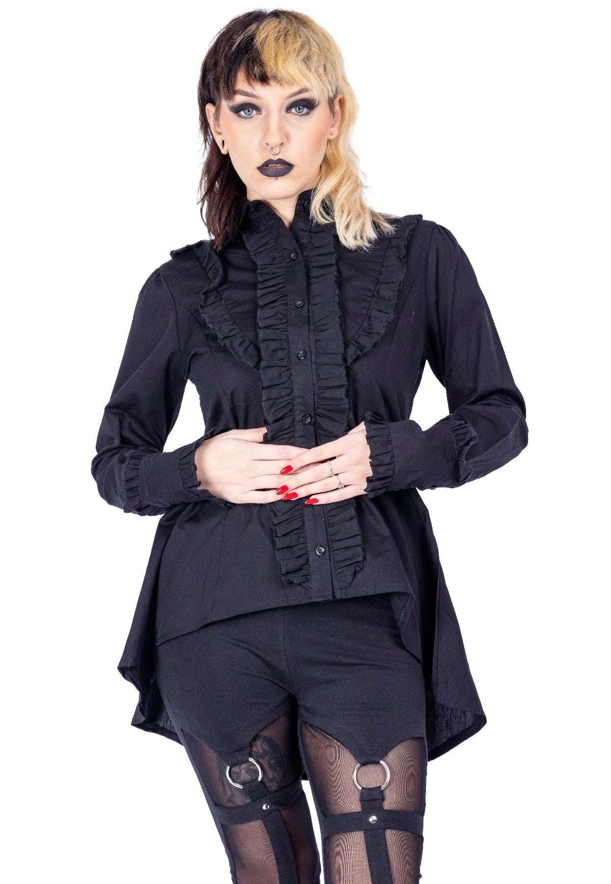 Poizen Industries - Thora Black - Blouse Free Shipping Buy