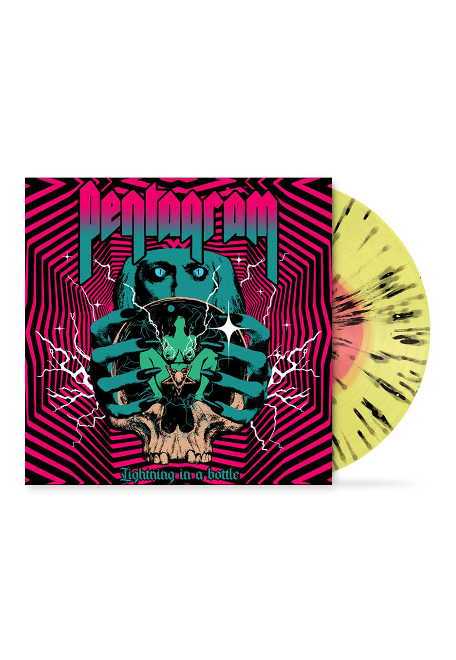 Pentagram - Lightning In A Bottle Ltd. Yellow/Neon Pink w/ Black Indie Exclusive - Splattered Vinyl Buy Cheap Find Great