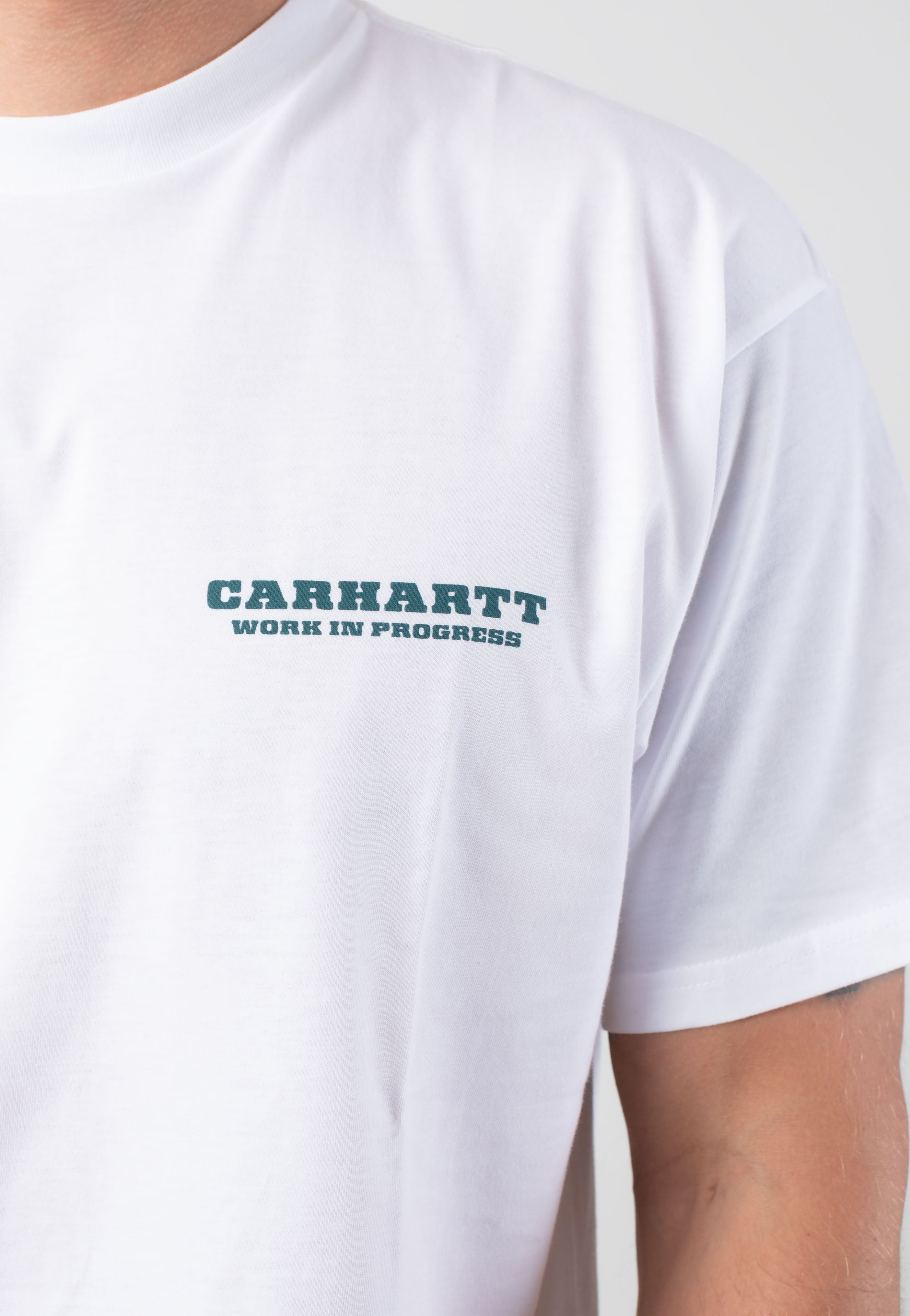 Carhartt WIP - Runaway White/Malachite - T-Shirt 2025 Online