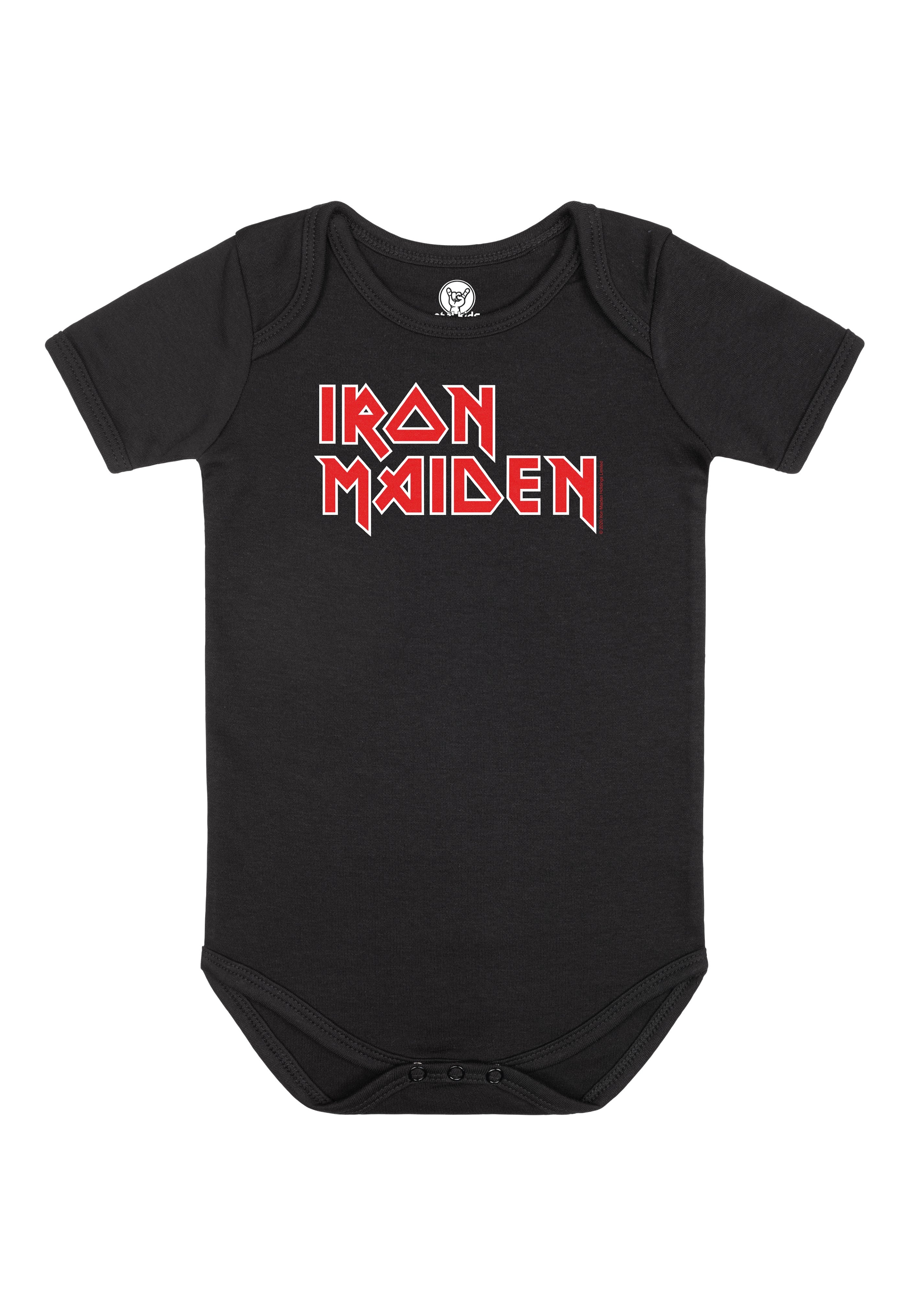 Iron Maiden - Logo Babygrow Black/Red - Bodysuit Cheap Brand New Unisex