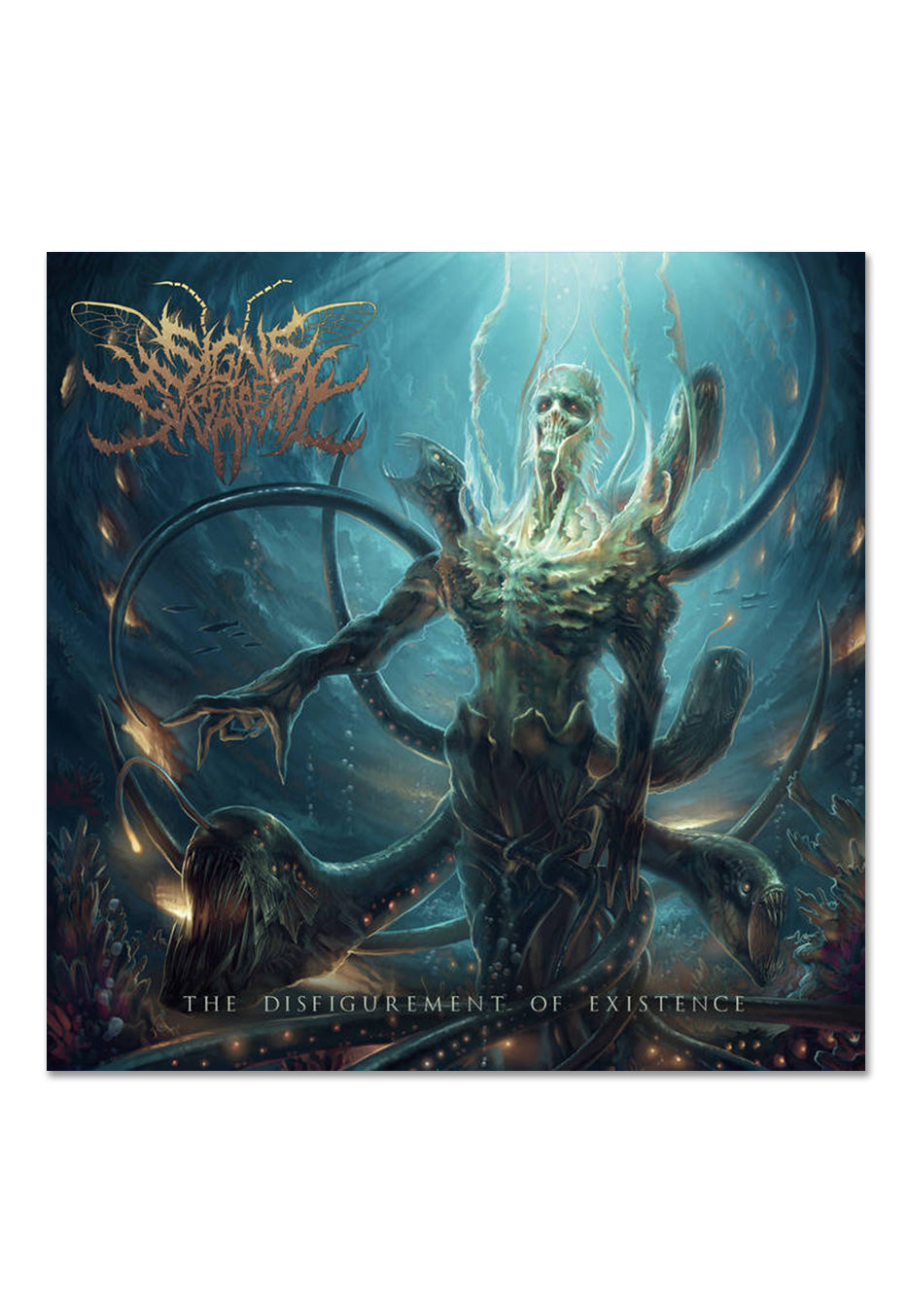 Signs Of The Swarm - The Disfigurement of Existence Aqua Blue - Colored Vinyl Tumblr Sale Online