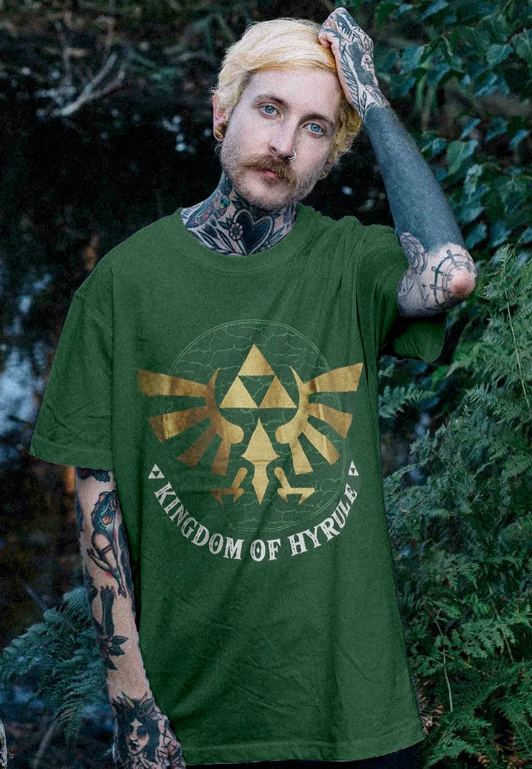 The Legend Of Zelda - Golden Hyrule Green - T-Shirt Discount Cheap Online