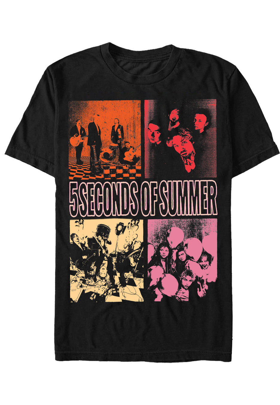 5 Seconds Of Summer - Colour 4 Square - T-Shirt Outlet Sast