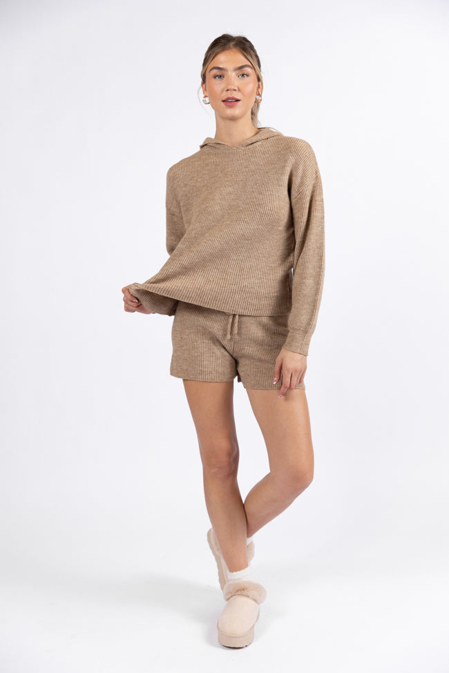 Cloud Chaser Mocha Sweater Knit Hoodie SALE Discount Amazon