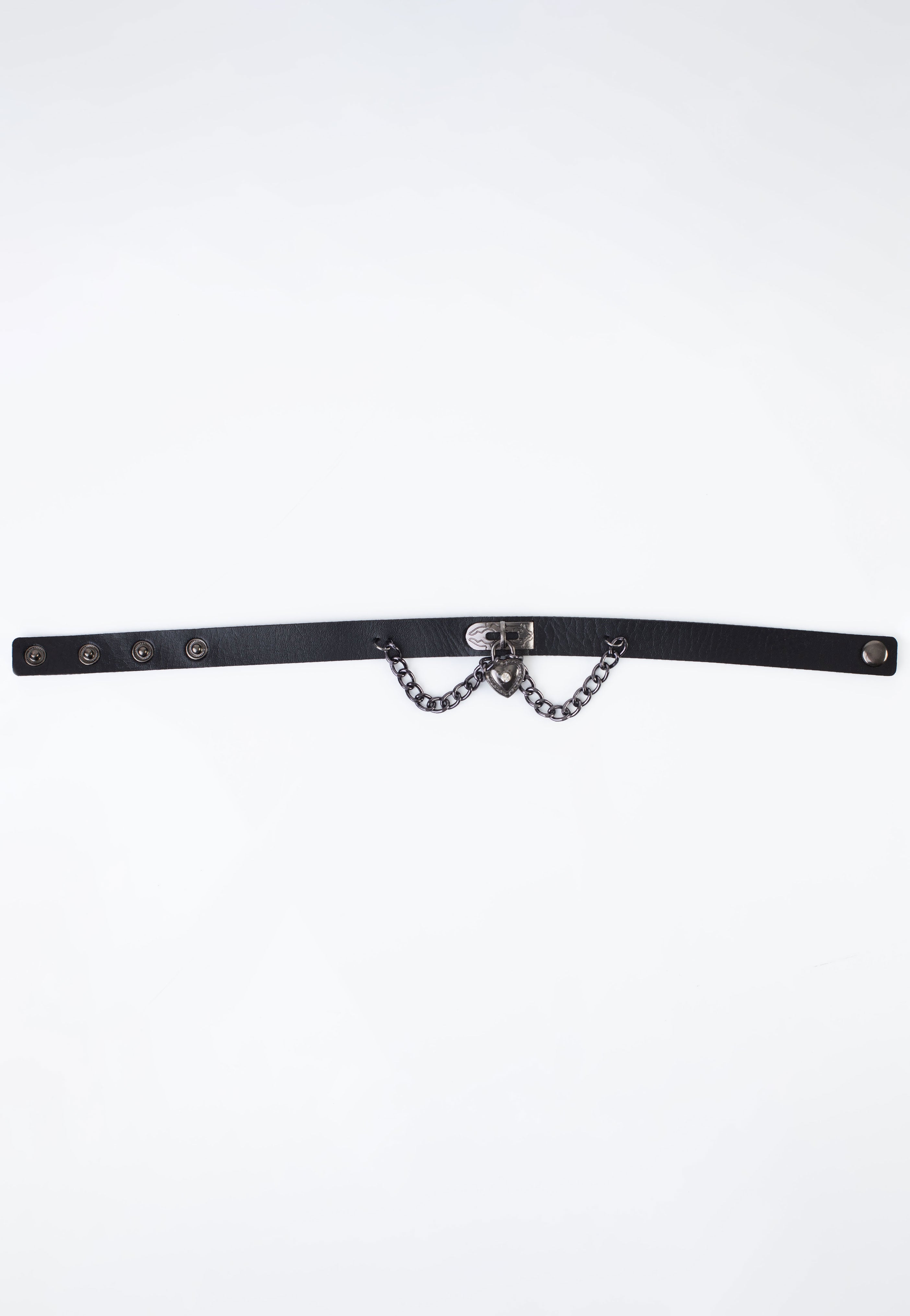 Bullet69 - Heart Lock Neckband Black - Choker Buy Cheap Countdown Package