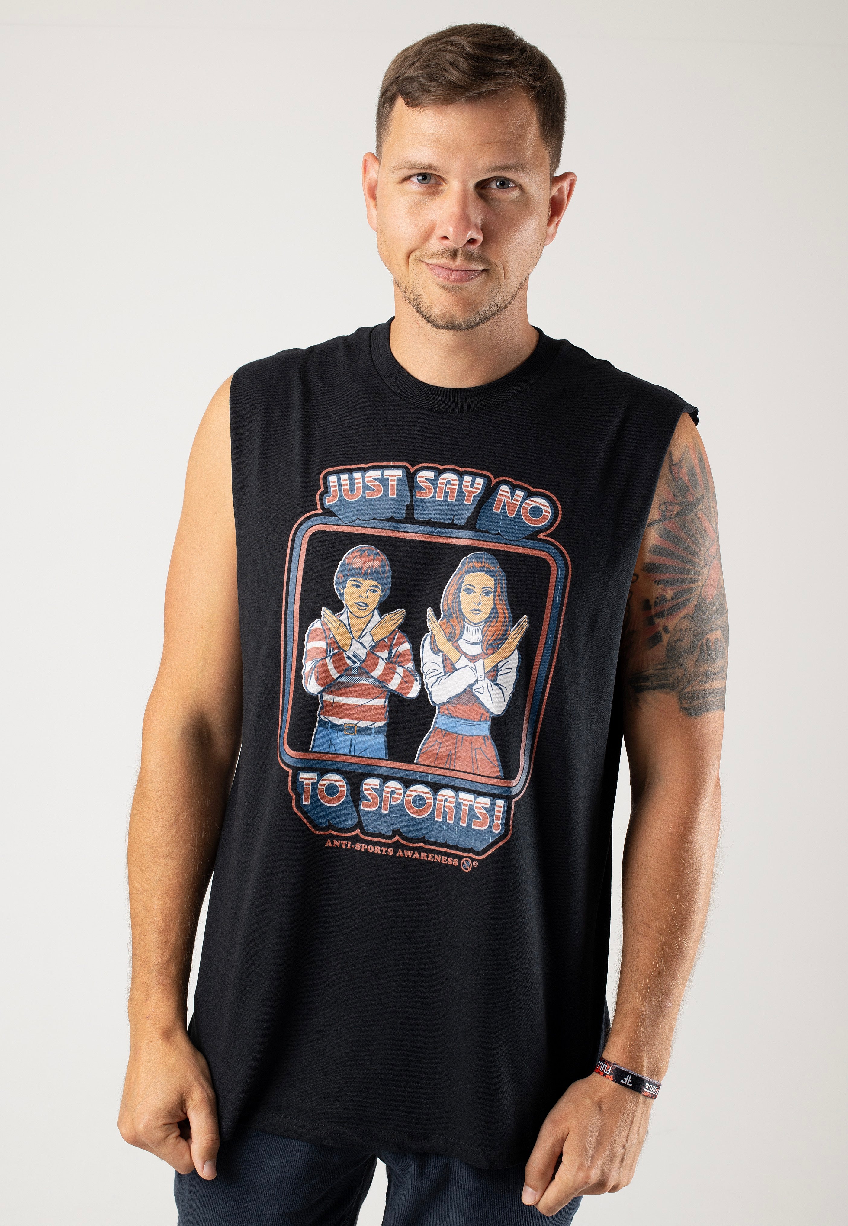 Steven Rhodes - Just Say No To Sports - Sleeveless Clearance Sast