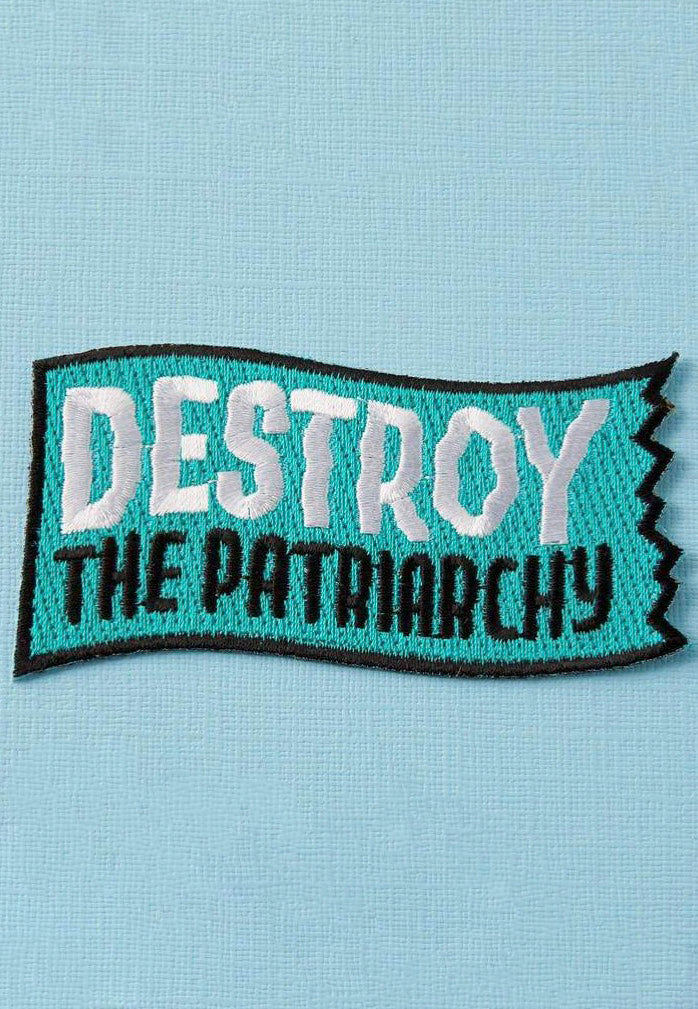 Punky Pins - Destroy The Patriarchy Embroidered Iron On - Patch Buy Cheap Footlocker