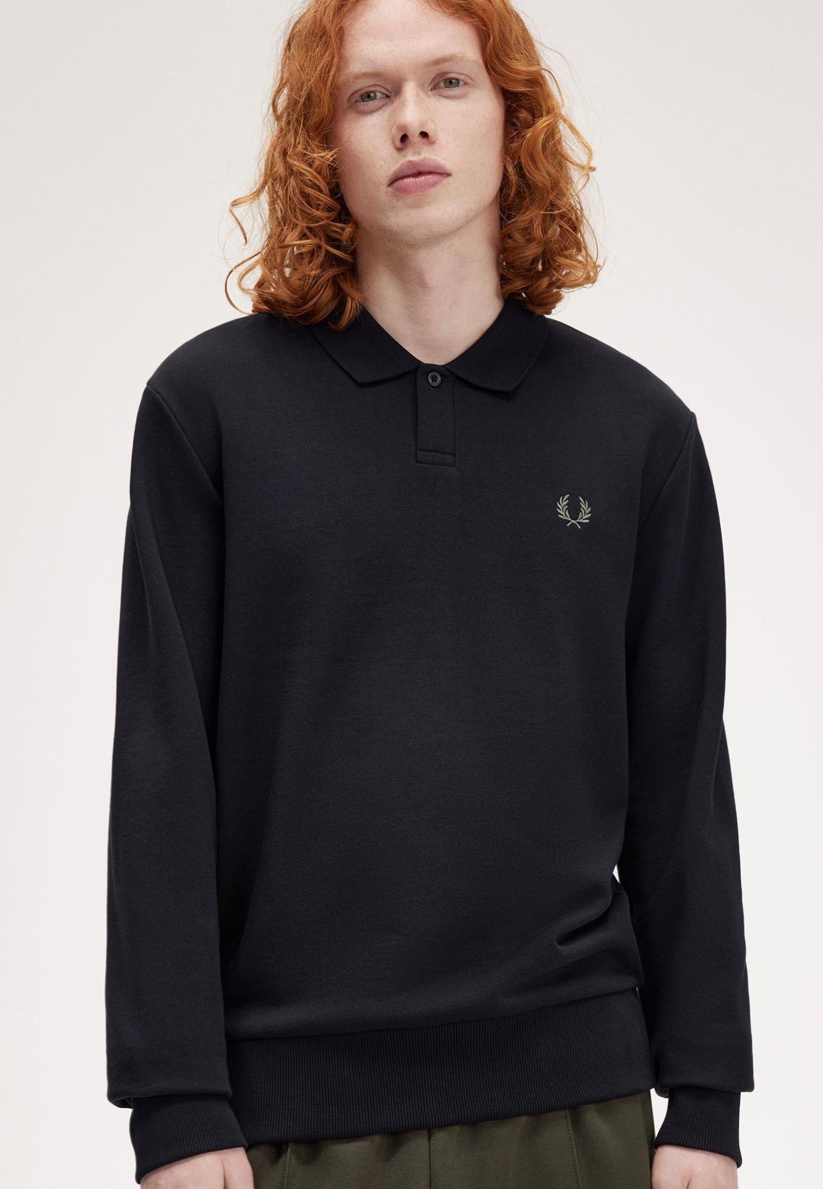 Fred Perry - Collared Black - Sweater Newest Cheap Online