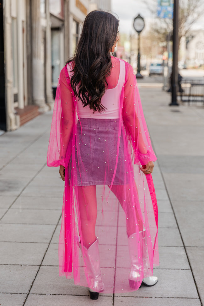 Bad Blood Pink Embellished Kimono FINAL SALE Latest Collections Cheap Pice