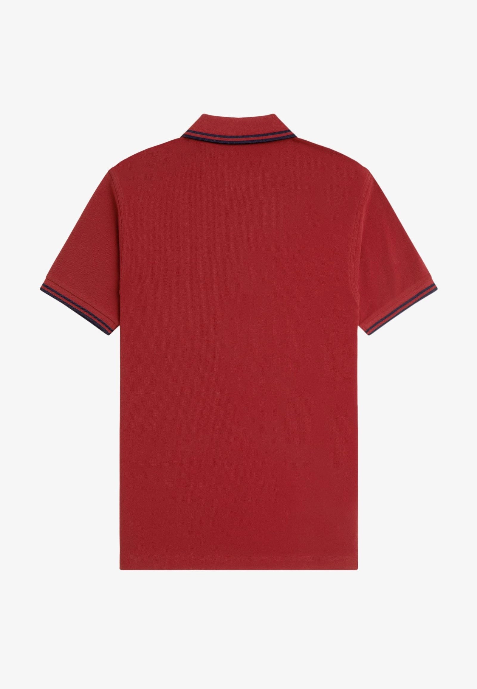 Fred Perry - Twin Tipped Burnt Red/Navy - Polo Best Wholesale Online