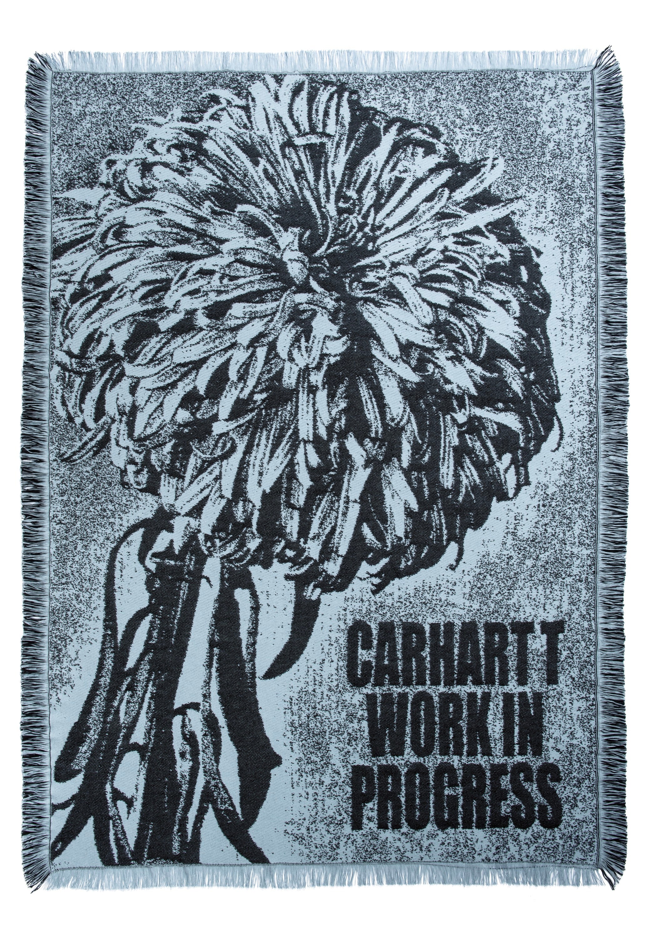 Carhartt WIP - Chrysanthemum Woven Misty Sky/Black - Blanket Outlet With Paypal Order