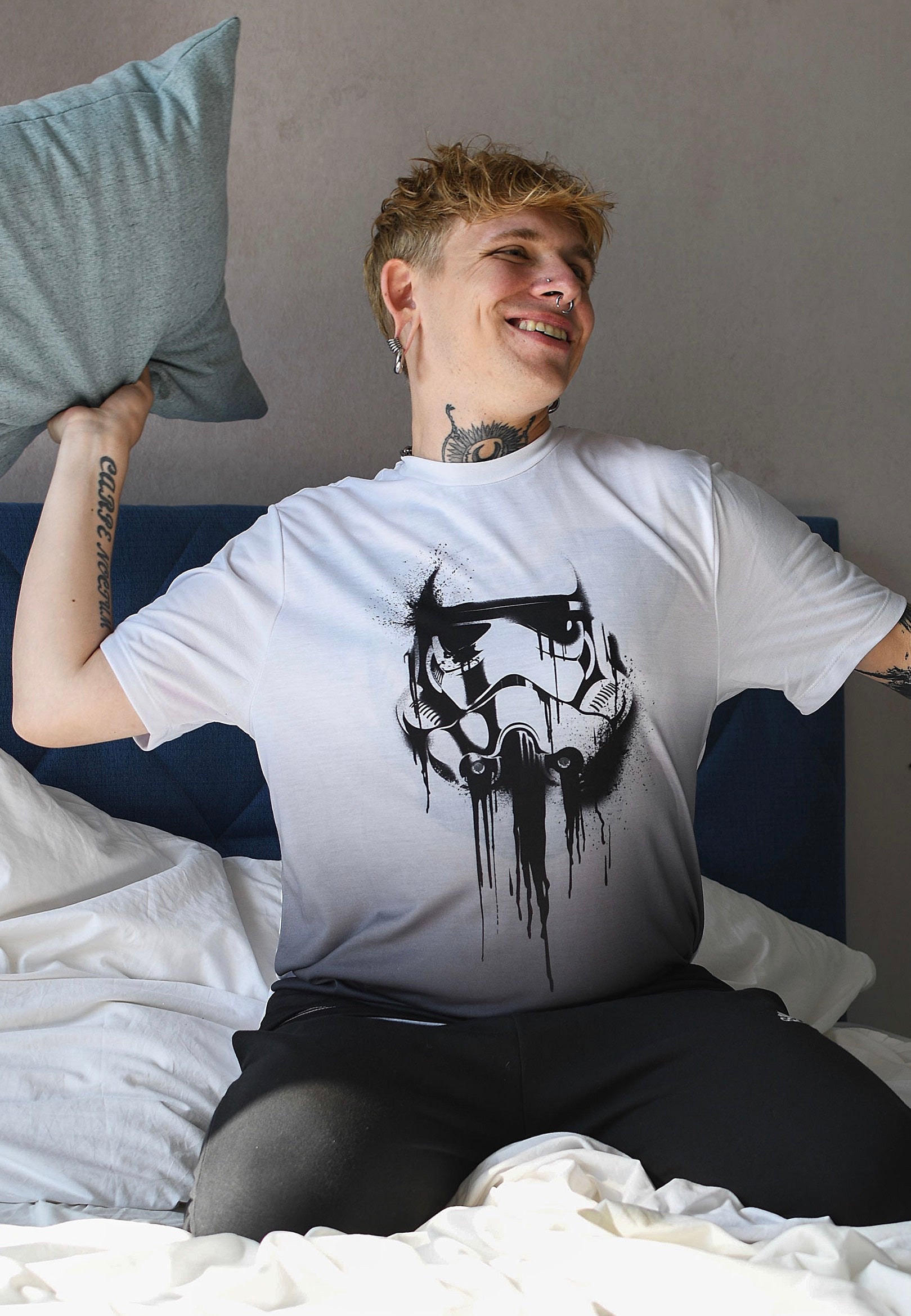 Star Wars - Stormtrooper Ink White Dip Dye - T-Shirt Really For Sale