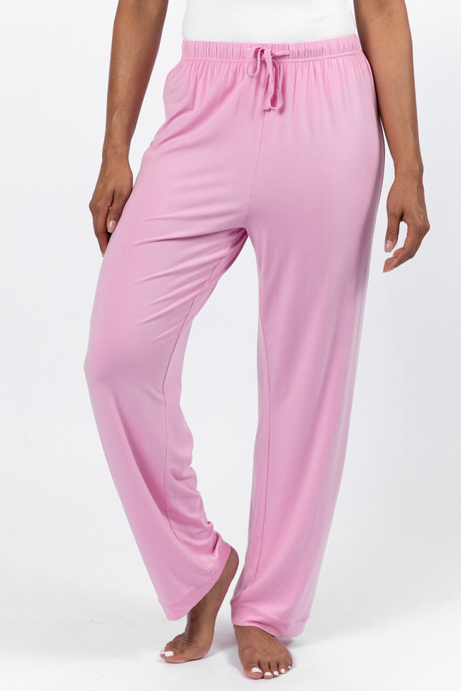 Good To Get Away Pink Bamboo Pajama Set FINAL SALE Cheap Sale Marketable