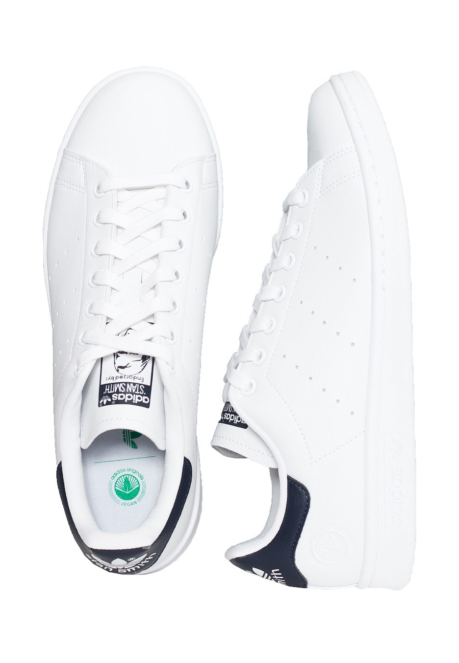 Adidas - Stan Smith Vegan FTW White/Conavy/Green - Shoes Cheap Sale Websites