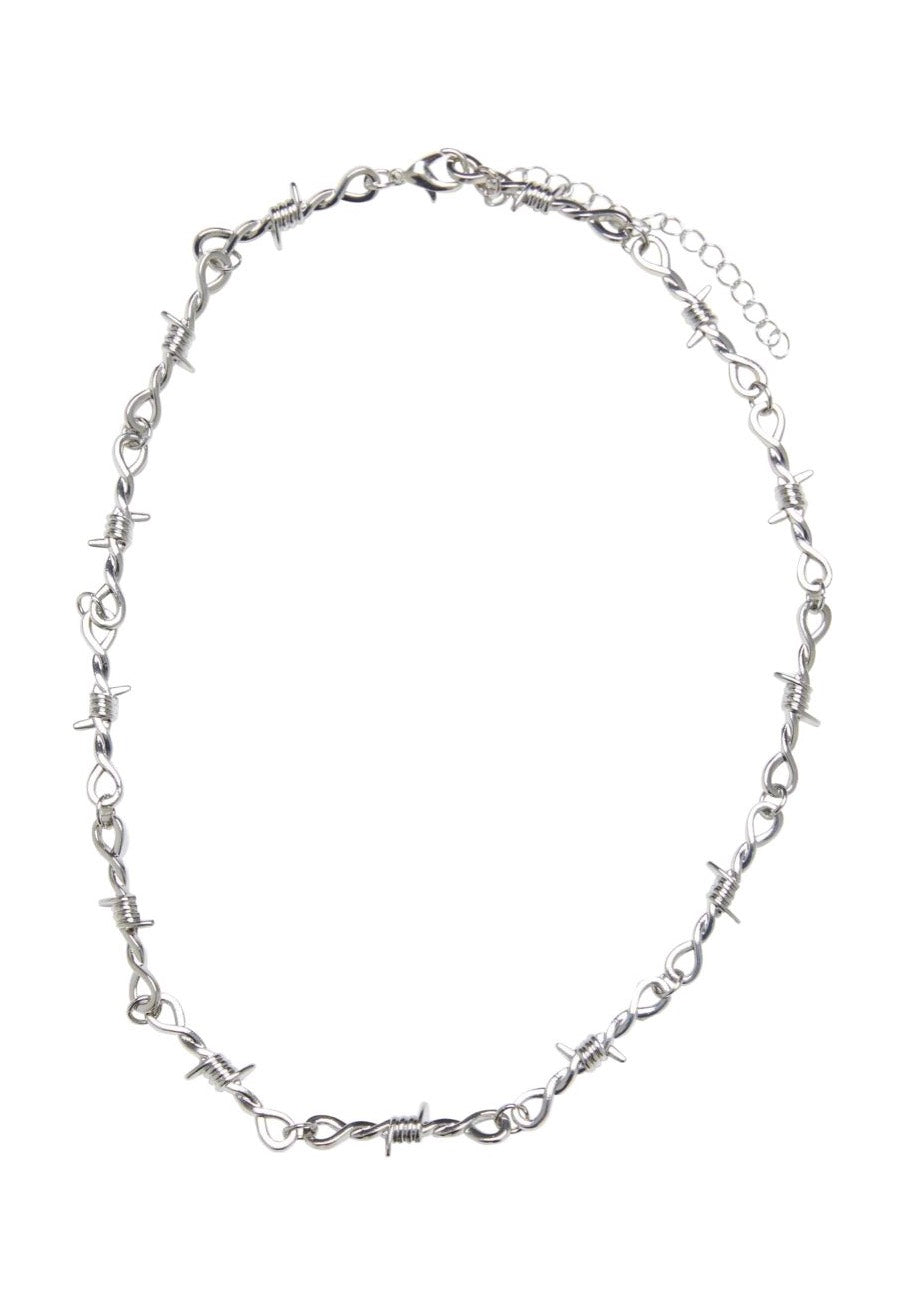 Urban Classics - Barbed Wire Silver - Necklace Cheap Manchester Great Sale