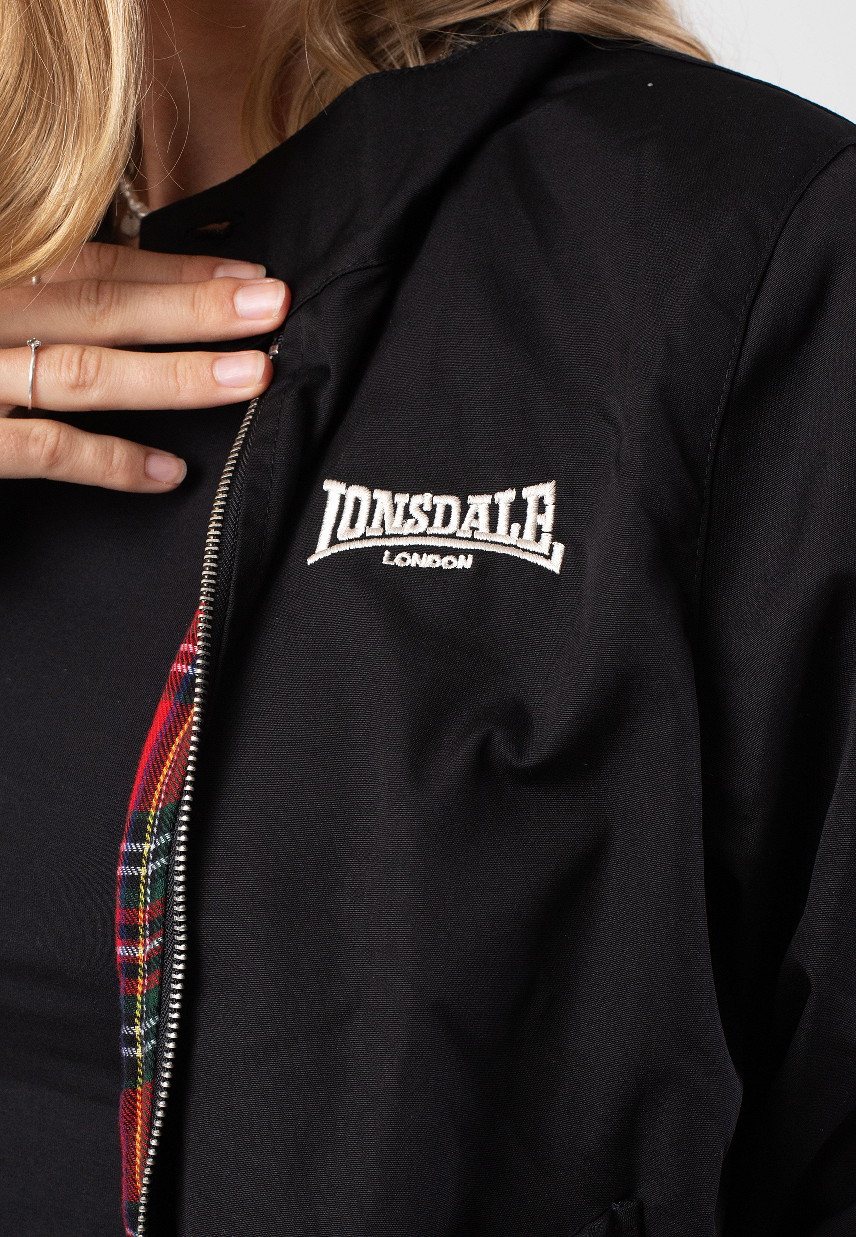 Lonsdale - Rodeen Black/Silver - Jacket Outlet Popular