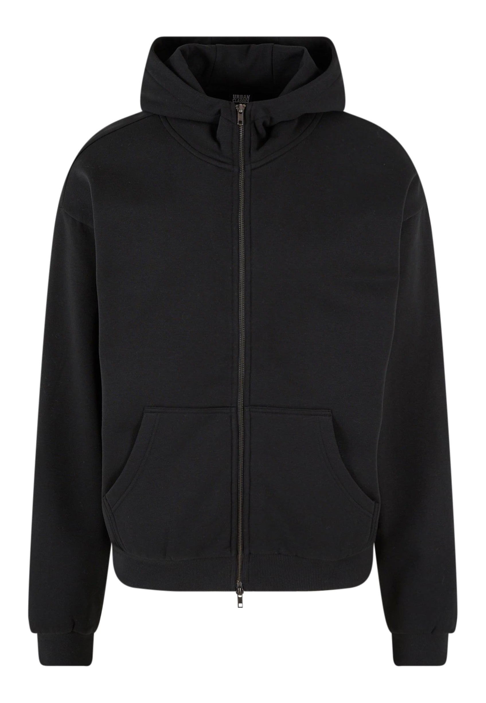 Urban Classics - High Neck Zip Black - Zipper Free Shipping Shop For