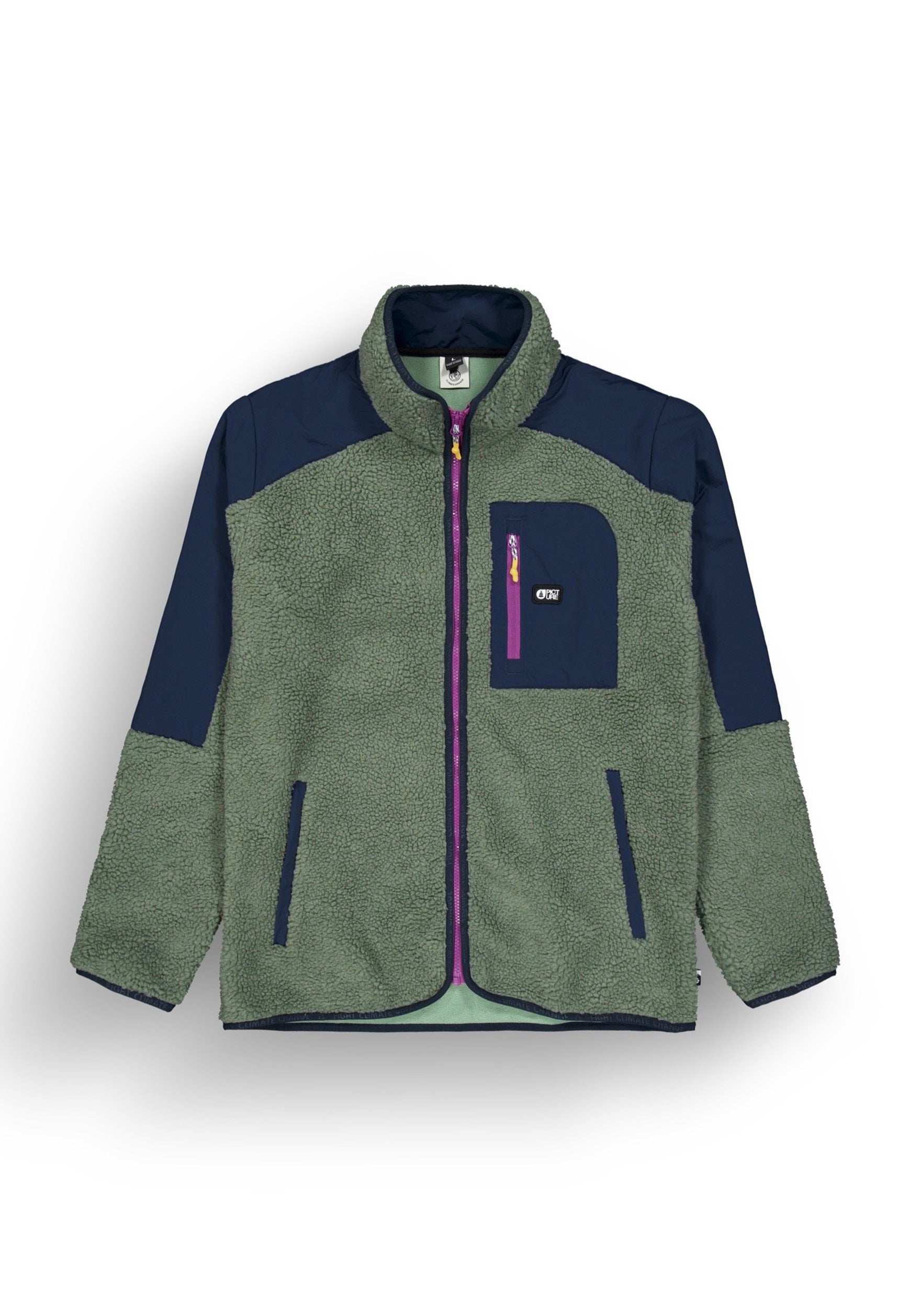 Picture - Quilchena Zip Green Spray Dark Blue - Jacket Pices For Sale