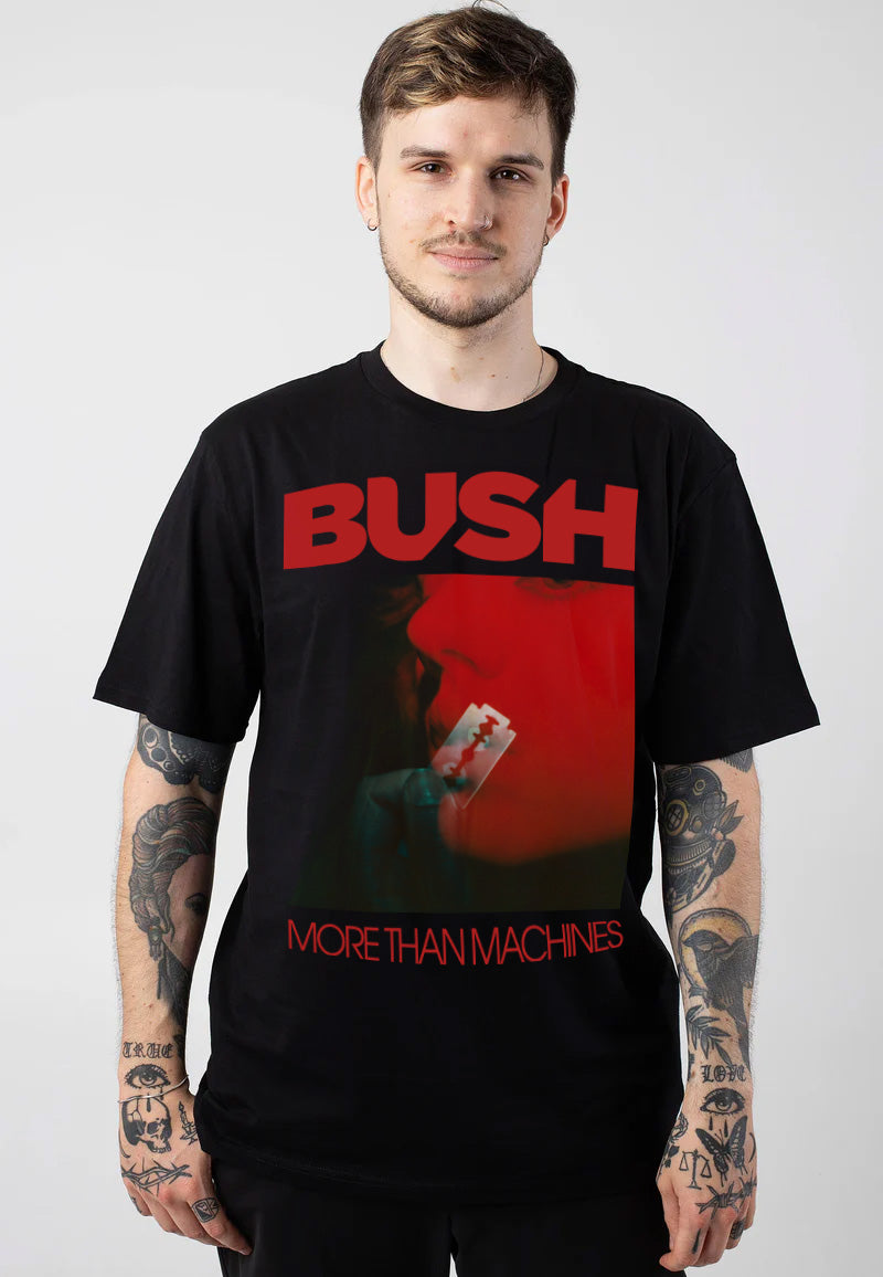 Bush - More Than Machines - T-Shirt Discount Huge Surprise