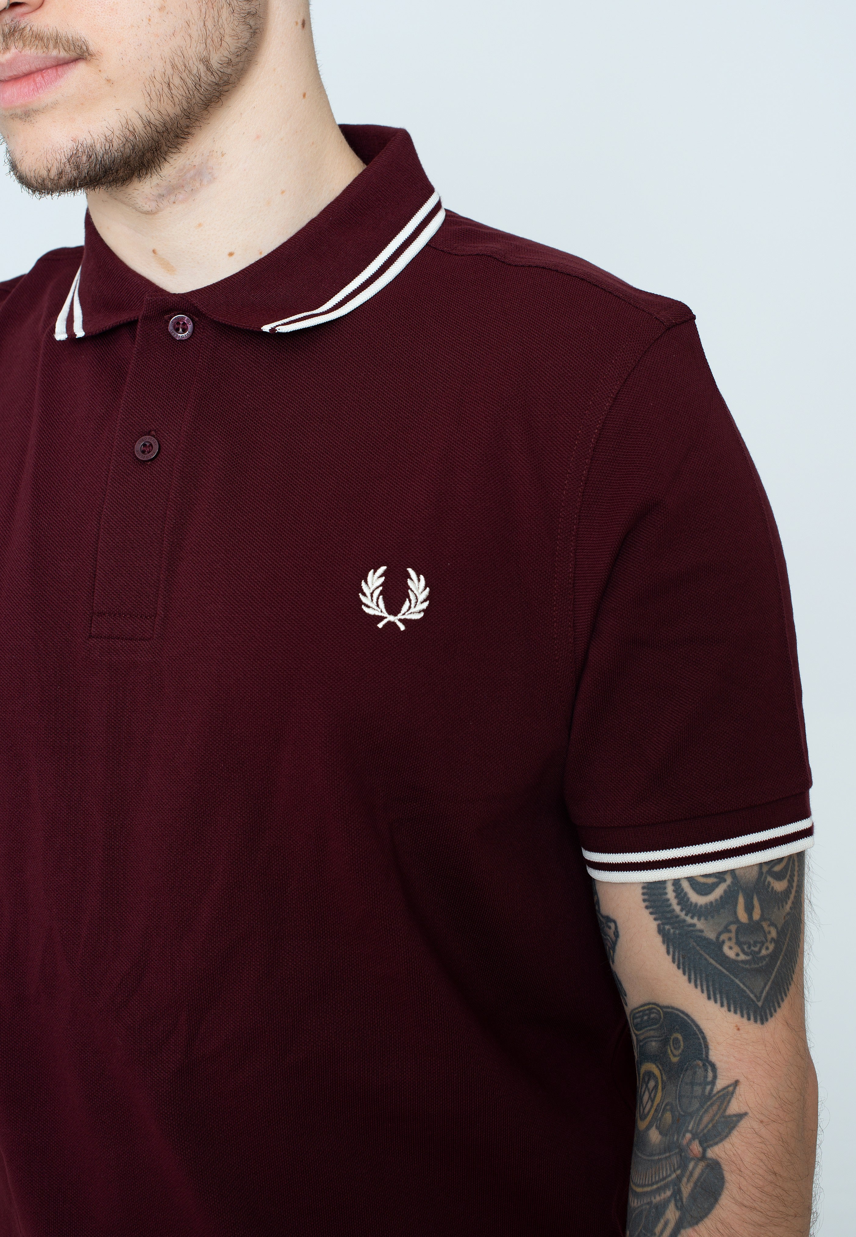 Fred Perry - Twin Tipped Oxblood - Polo Sale Best Seller