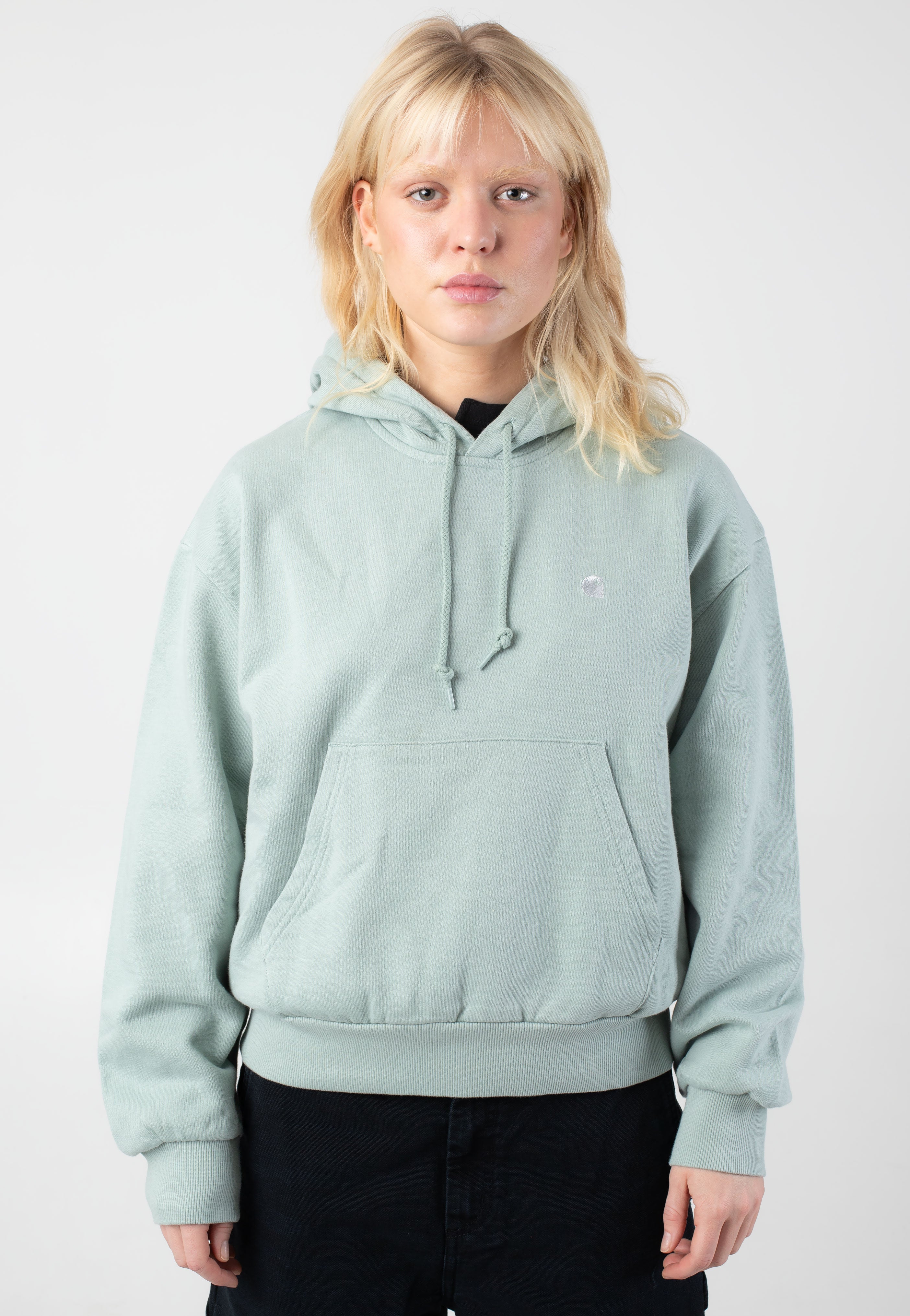 Carhartt WIP - W' Hooded Casey Frosted Green/Silver - Hoodie