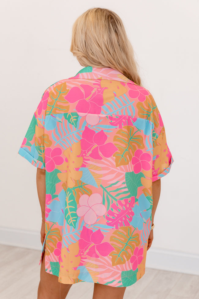 Kabana Krew Bold Tropical Button Up Shirt Sale For Cheap