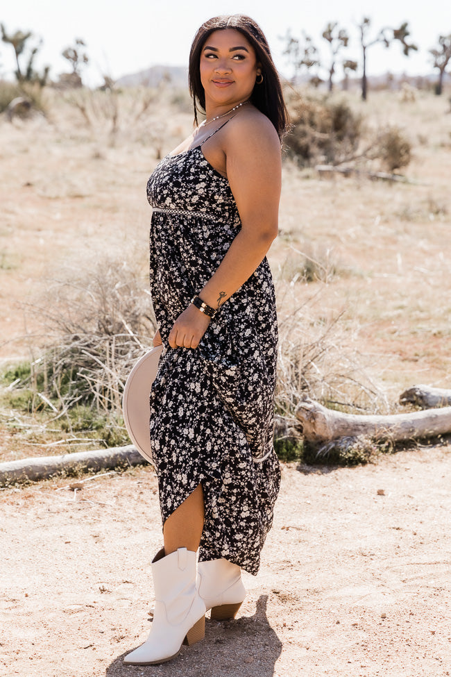 Live A Little Black Floral Maxi Dress FINAL SALE Cheap Sale Enjoy