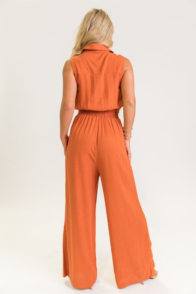 Sadie Grace Terracotta Jumpsuit FINAL SALE Cheap Sale Manchester Great Sale